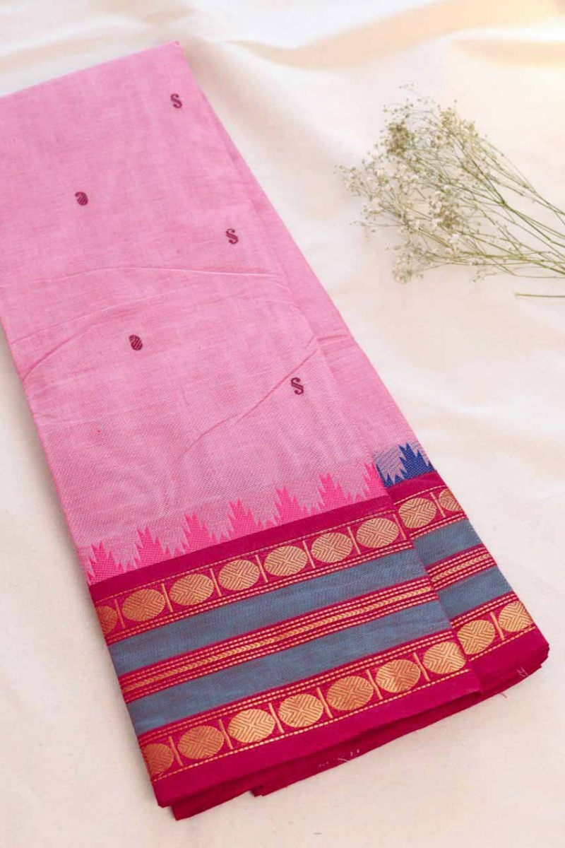Butta Chettinad Cotton Saree CW447