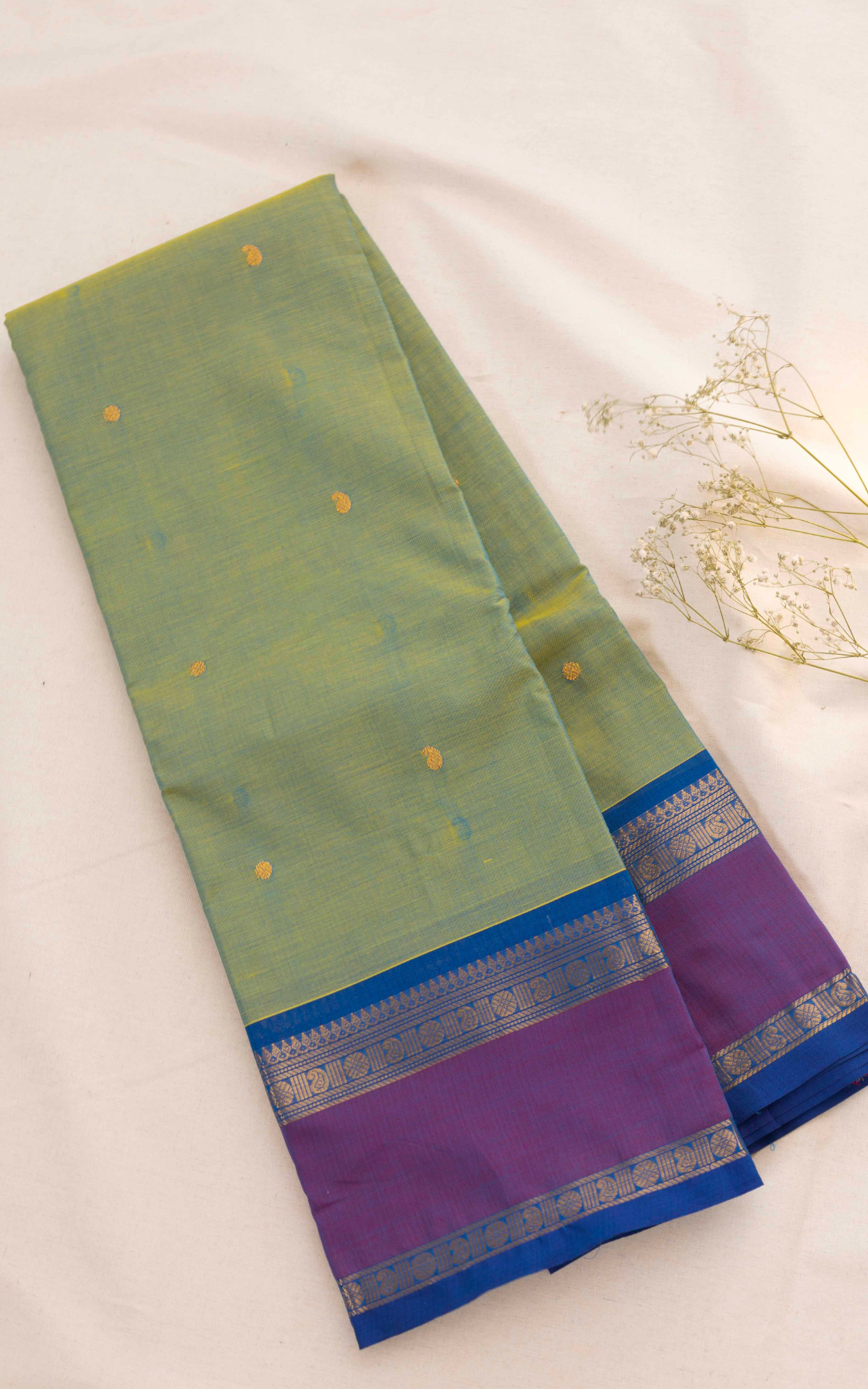 Butta Mercerised Chettinad Cotton Saree CW581