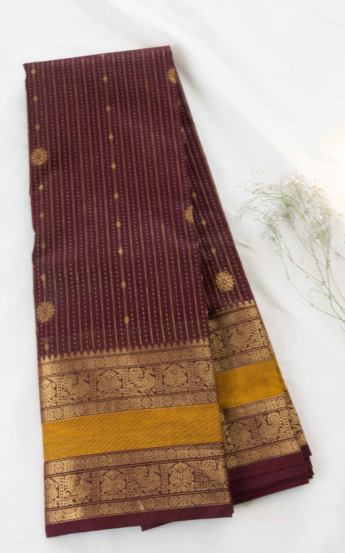 Kattam Chettinad Cotton Saree CW587