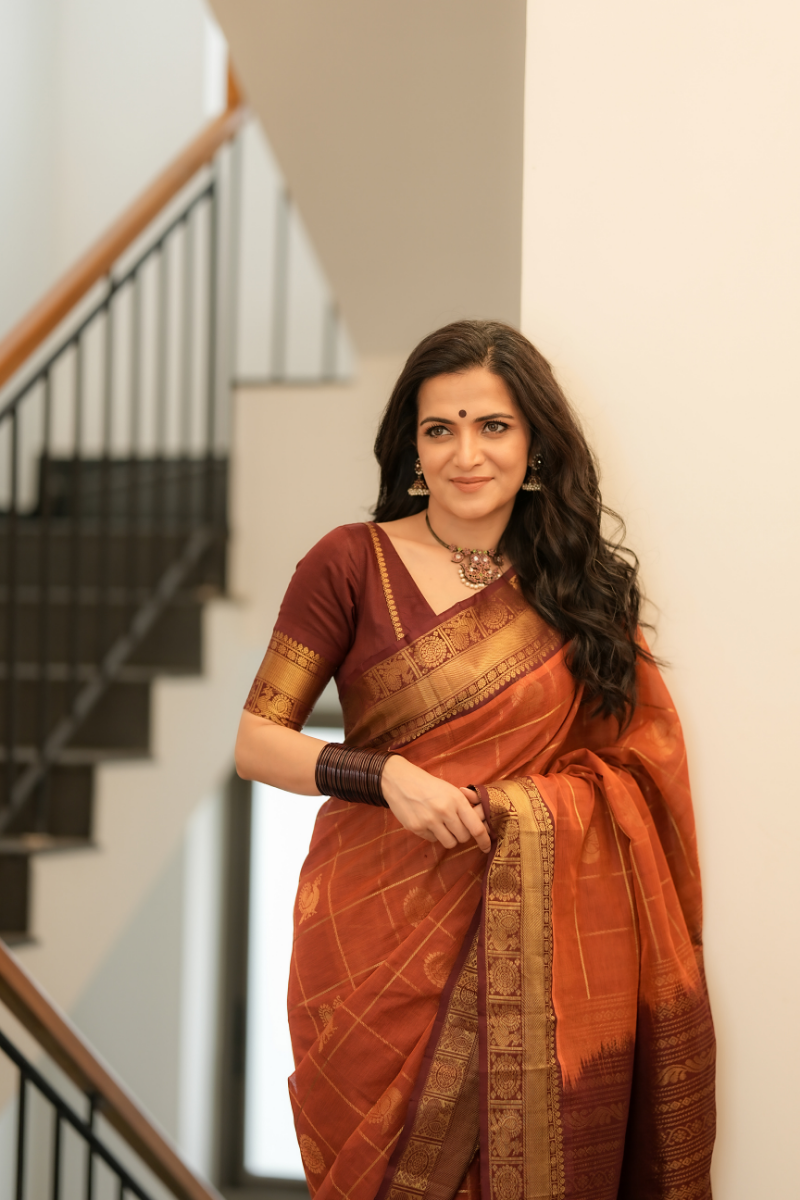 DD Kanchi Silk Cotton Saree