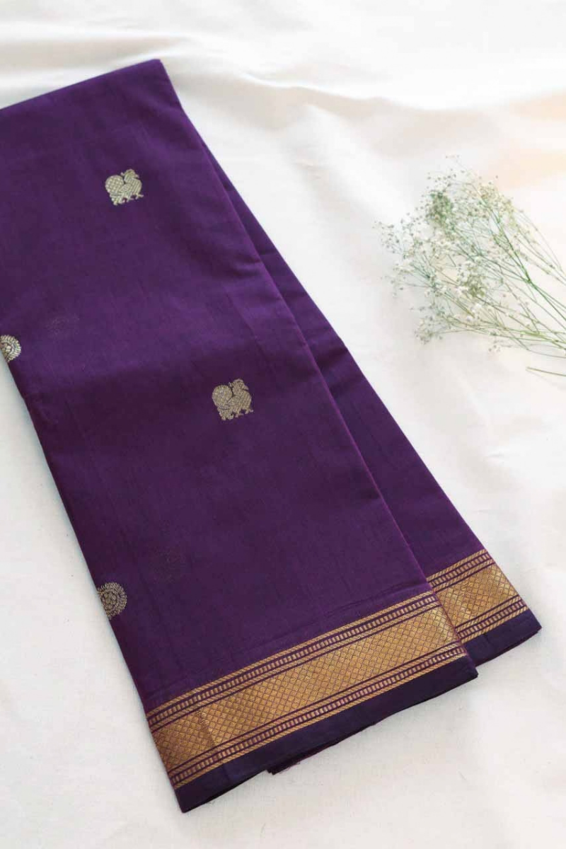 Butta Chettinad Cotton Saree CW473