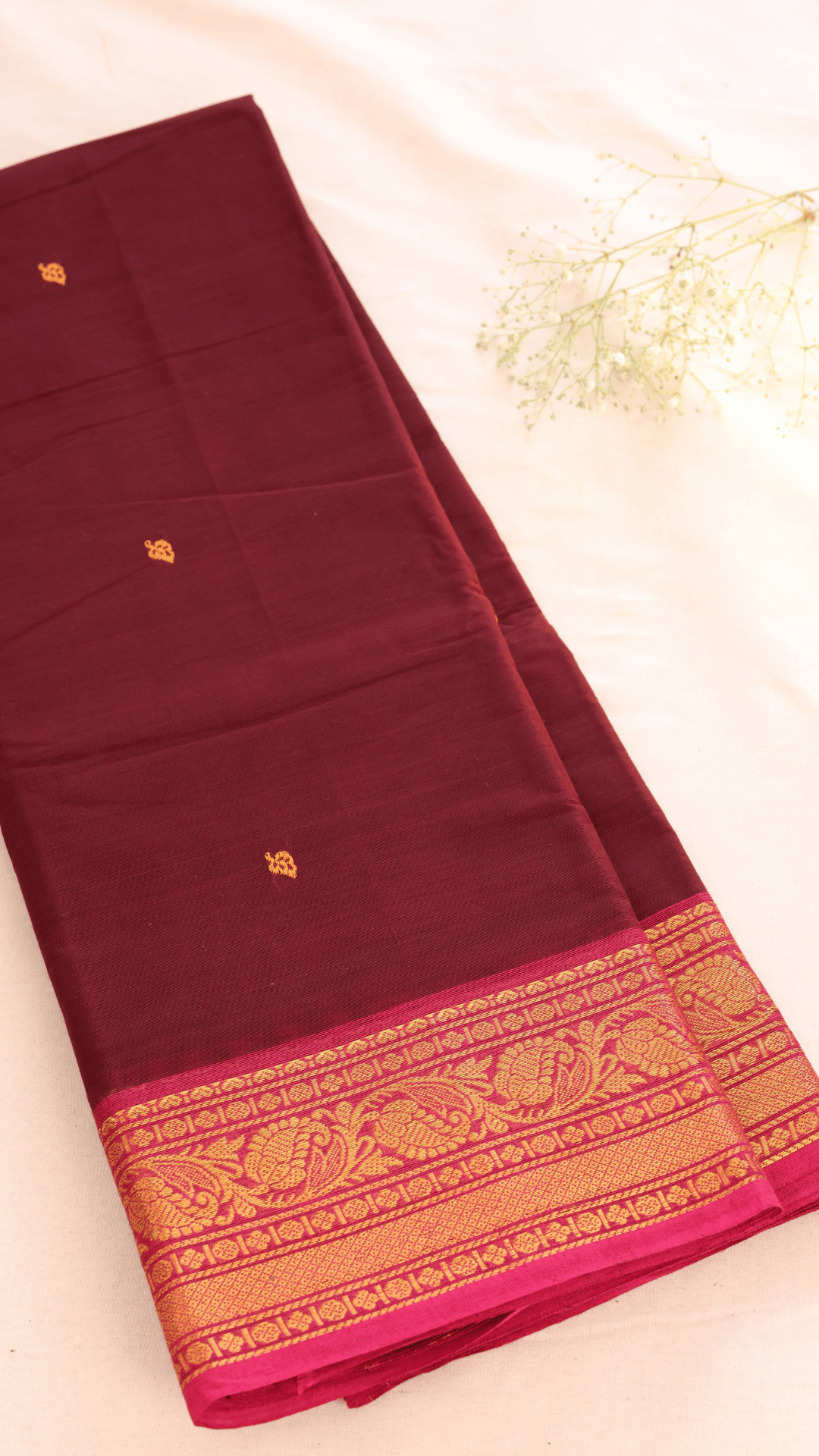 Butta Chettinad Cotton Saree CW205