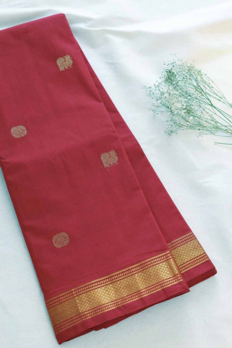 Butta Chettinad Cotton Saree CW474