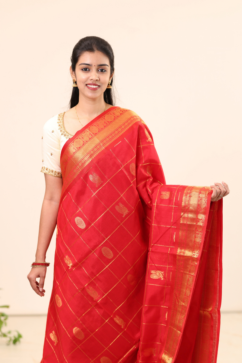 Kanchi Silk Cotton Saree A127