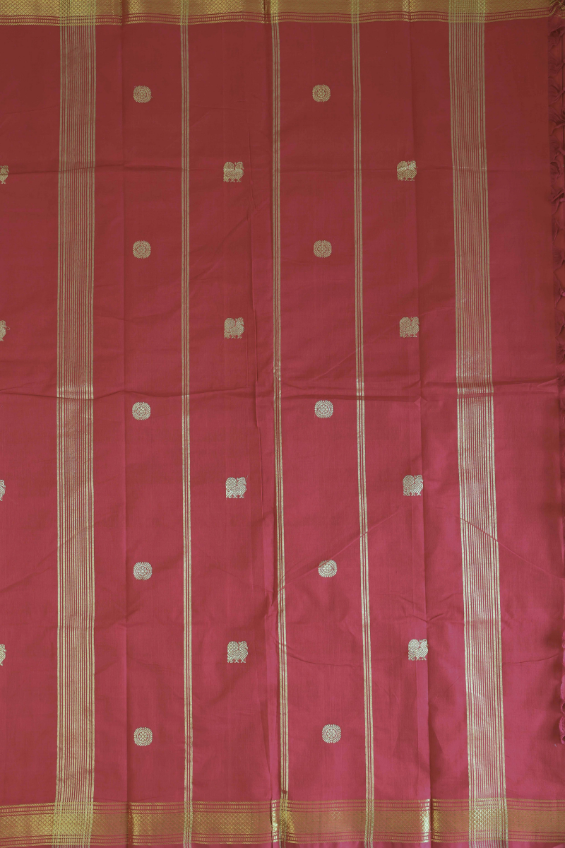 Butta Chettinad Cotton Saree CW474