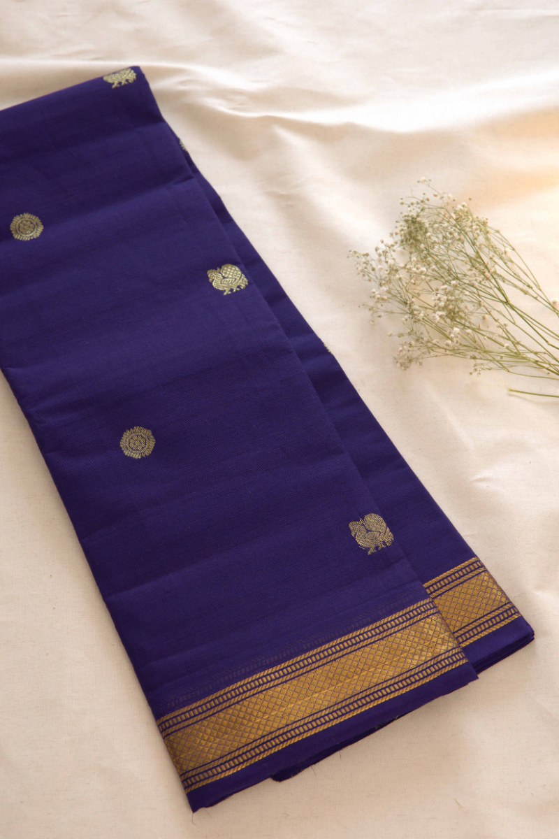 Butta Chettinad Cotton Saree CW475