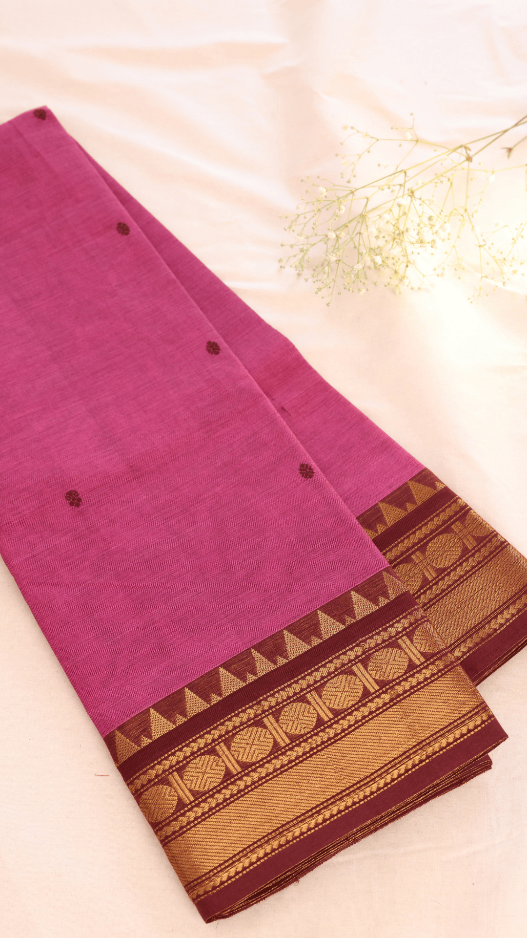 Butta Chettinad Cotton Saree CW200