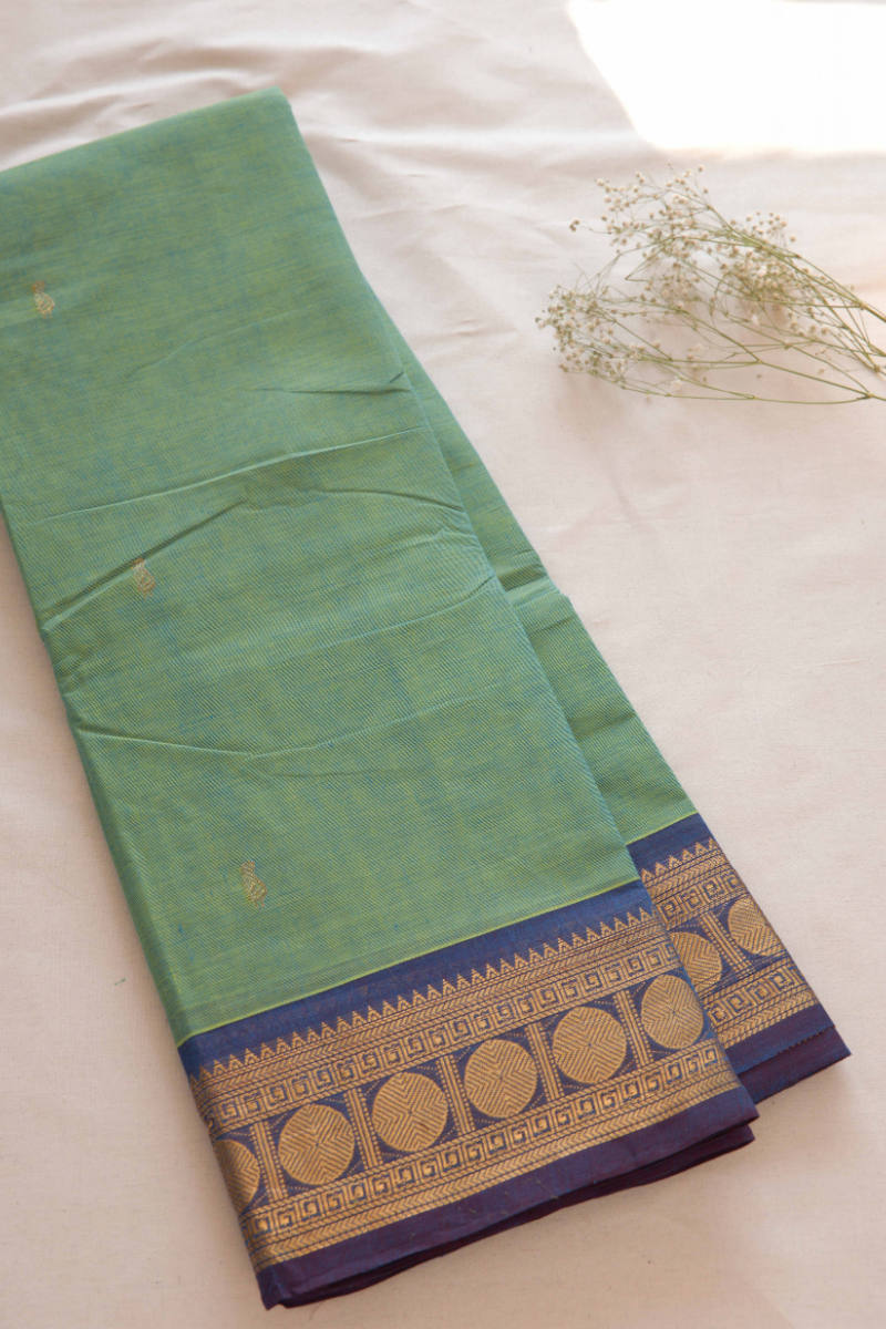 Butta Chettinad Cotton Saree CW328