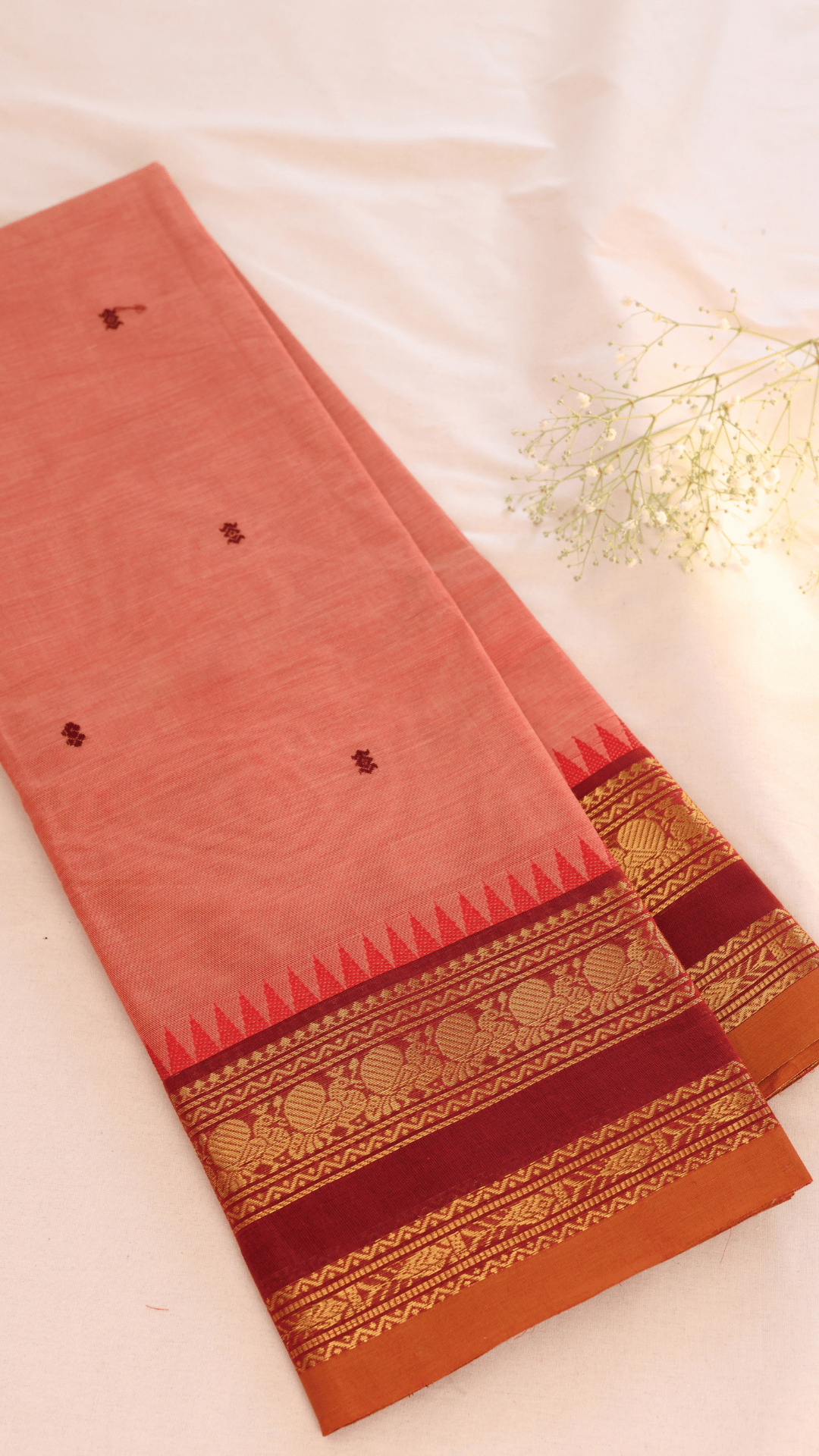 Butta Chettinad Cotton Saree CW197
