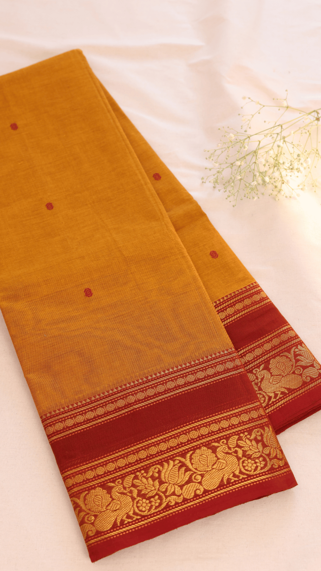 Butta Chettinad Cotton Saree CW196