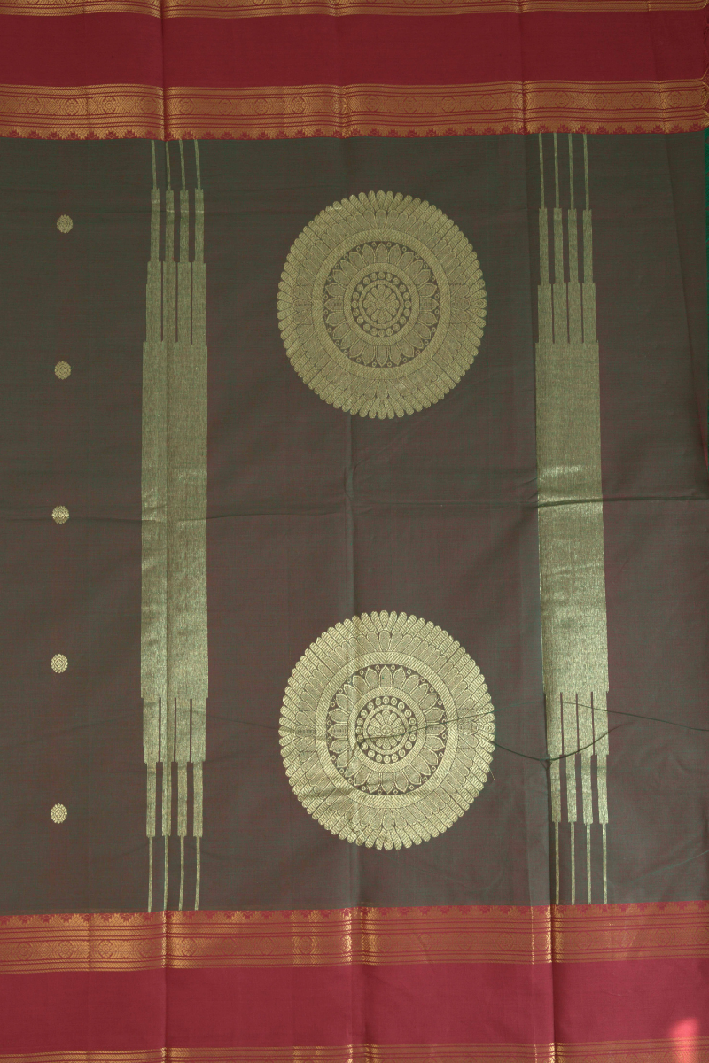 Butta Chettinad Cotton Saree CW478