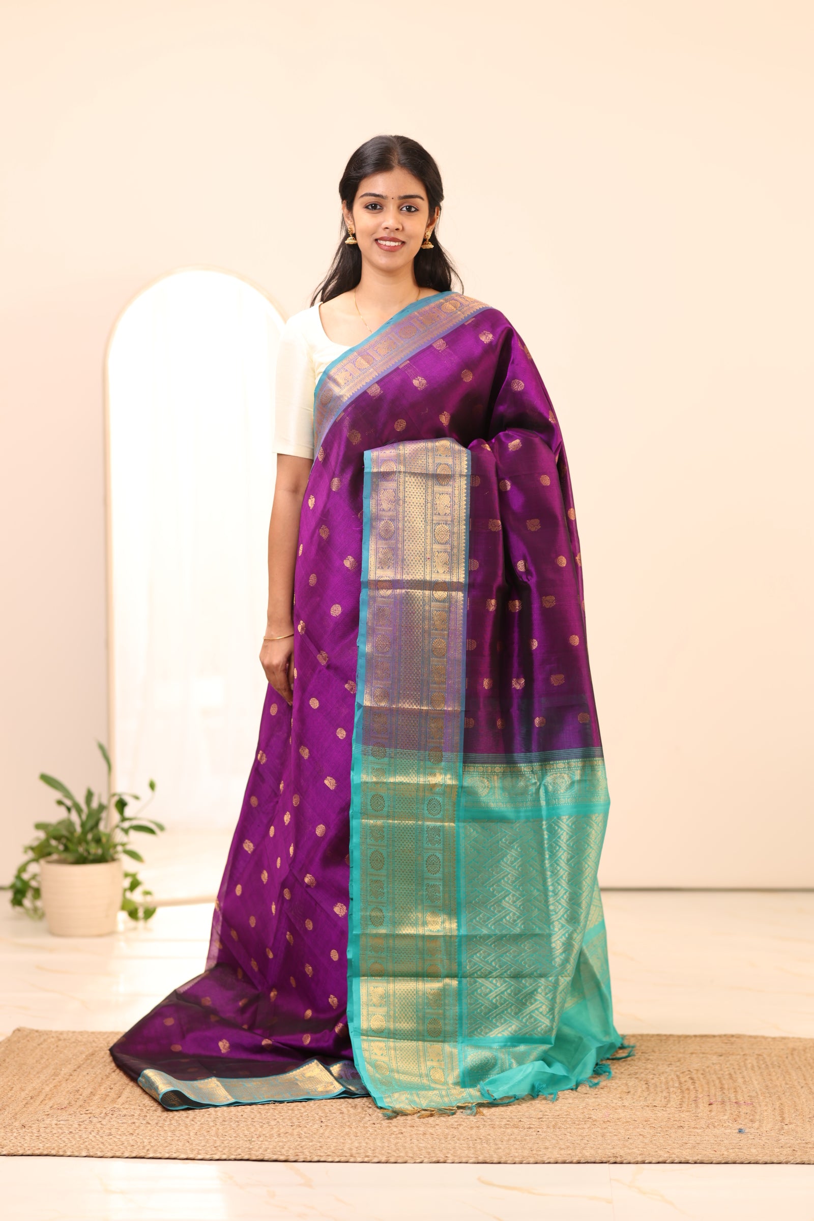 Kanchi Silk Cotton Saree A34