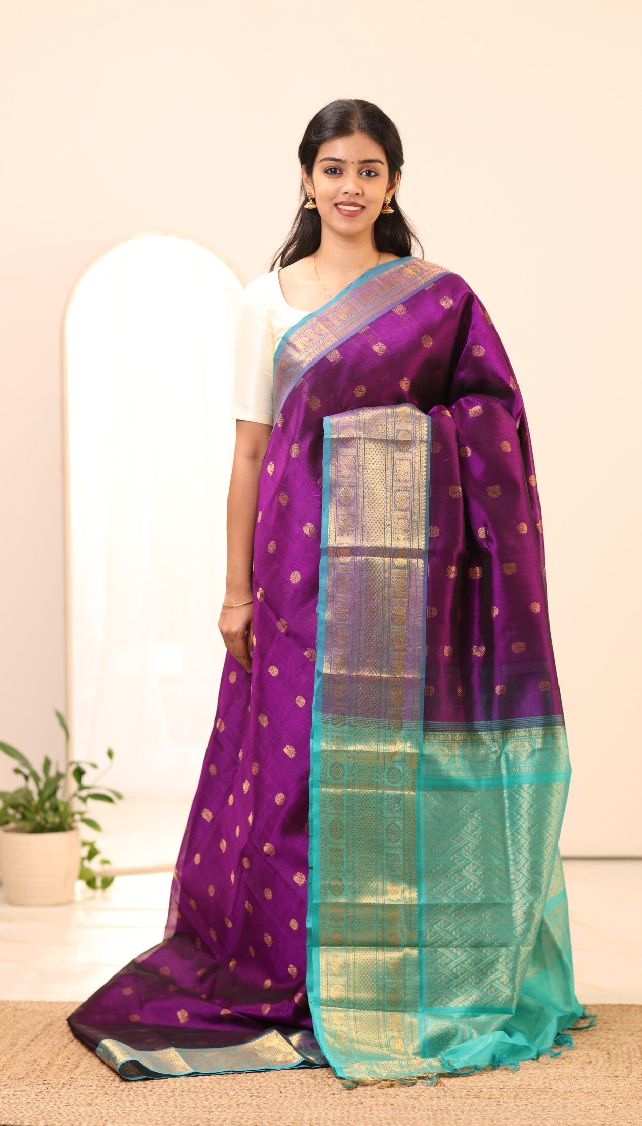 Kanchi Silk Cotton Saree A34