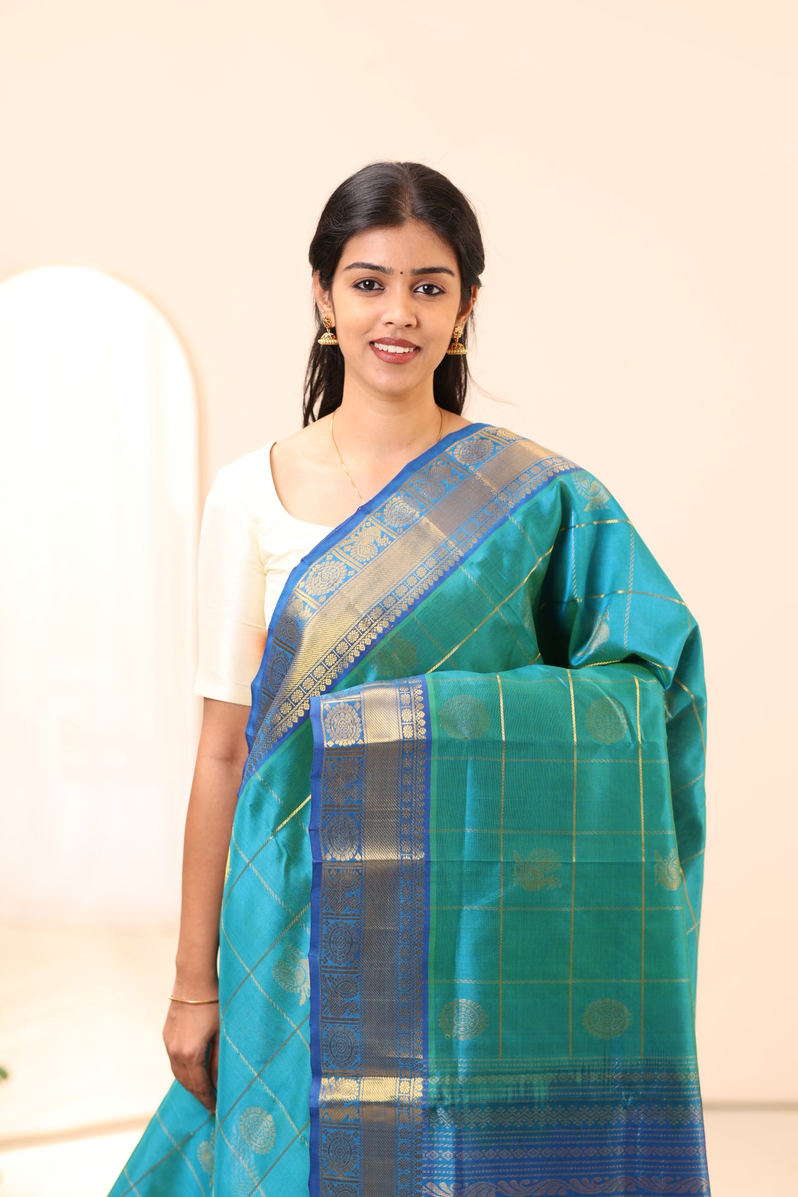 Kanchi Silk Cotton Saree A36