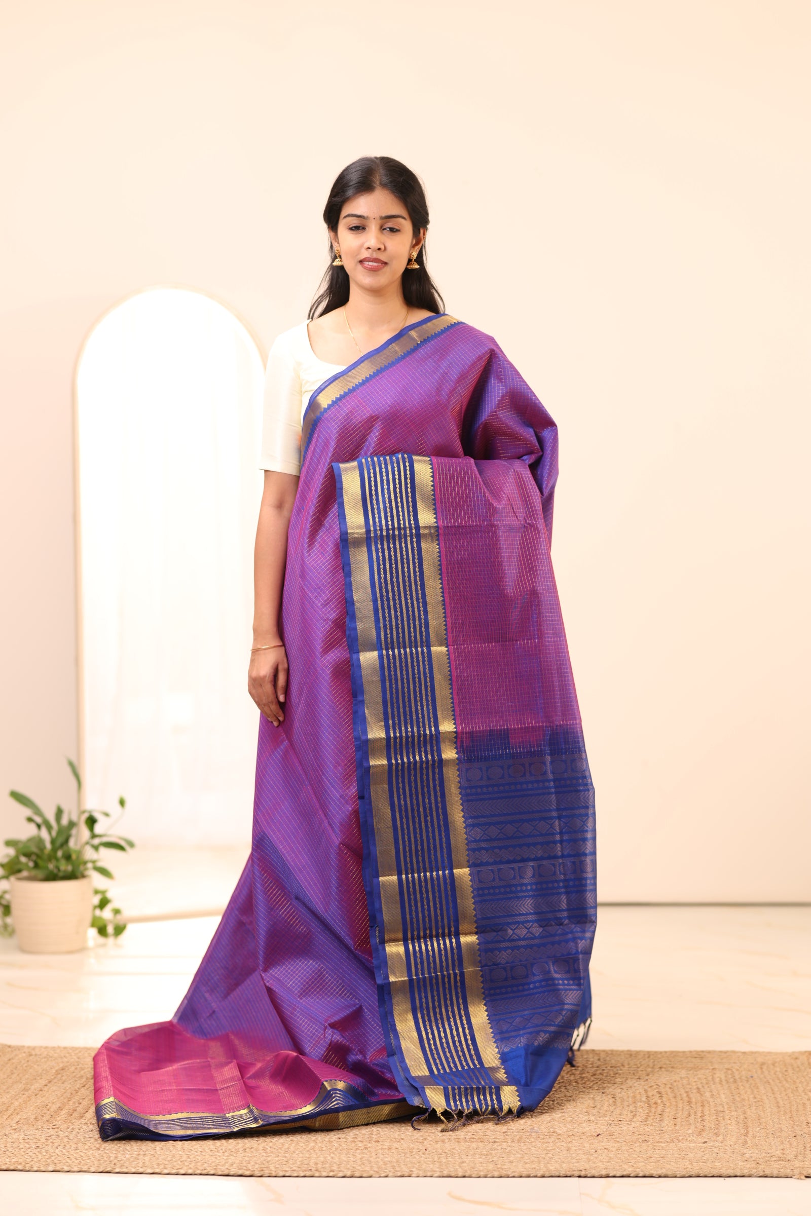 Kanchi Silk Cotton Saree A44