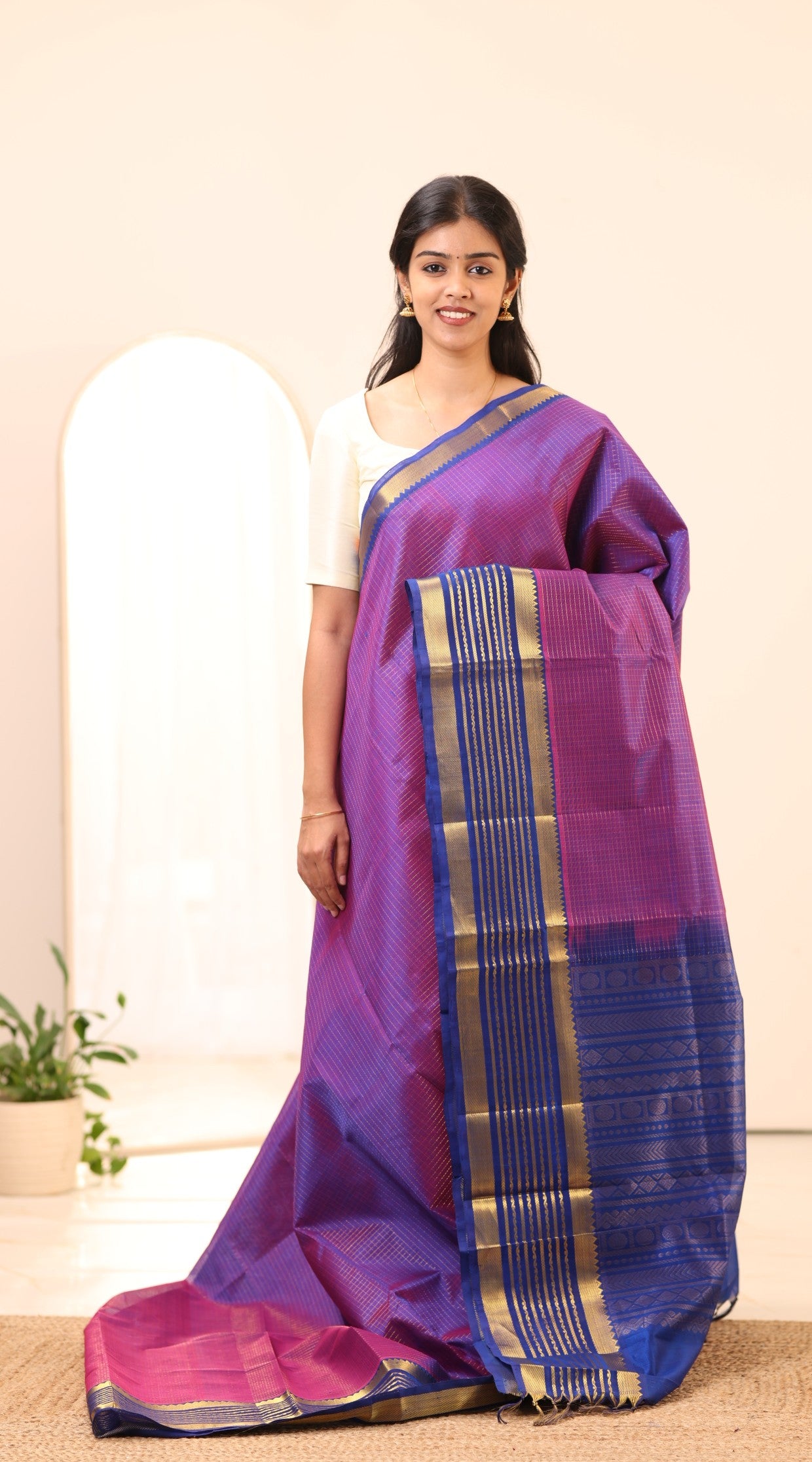 Kanchi Silk Cotton Saree A44