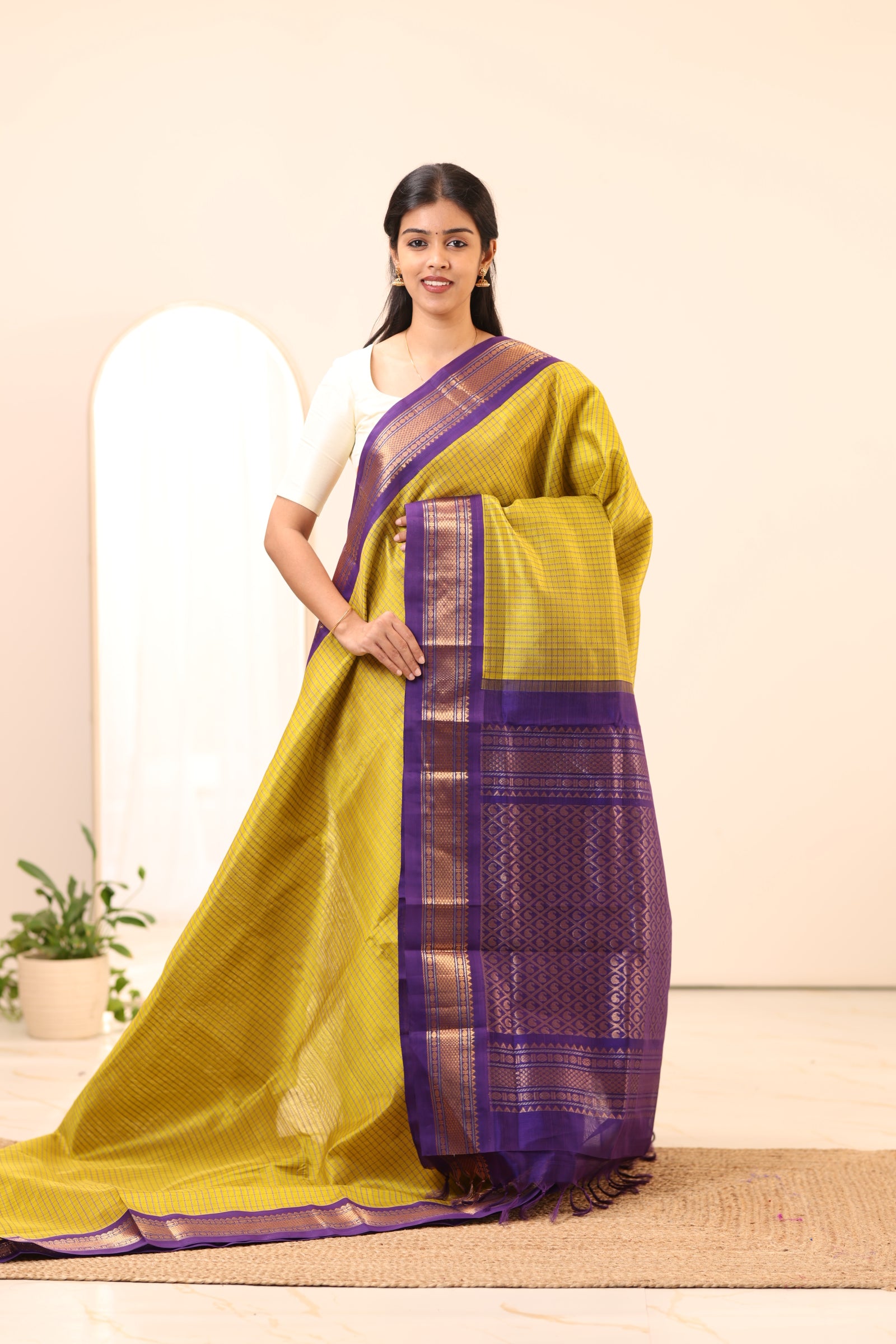 Kanchi Silk Cotton Saree A48