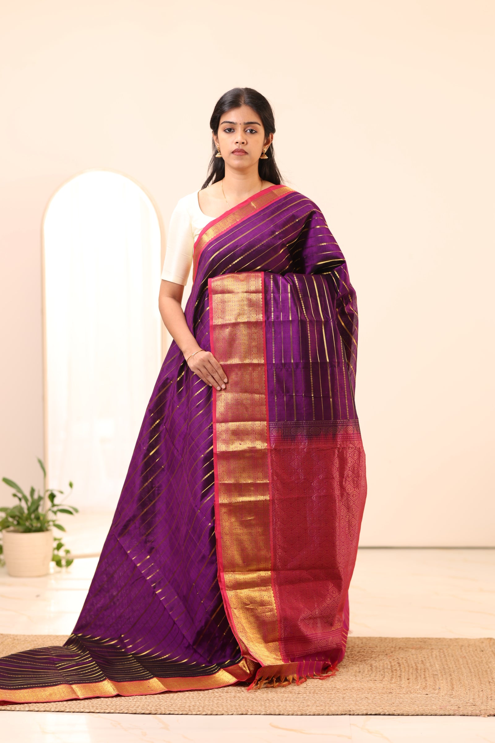 Kanchi Silk Cotton Saree A54