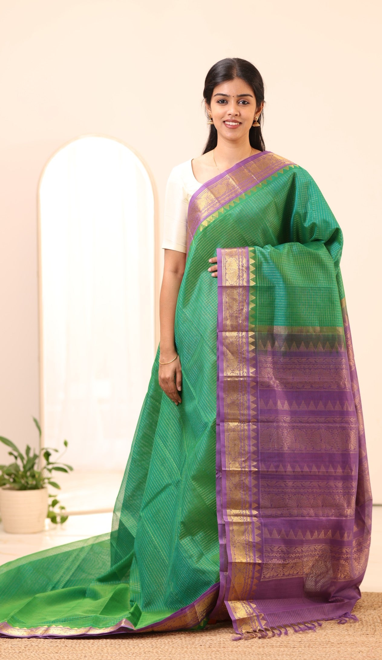 Kanchi Silk Cotton Saree A62