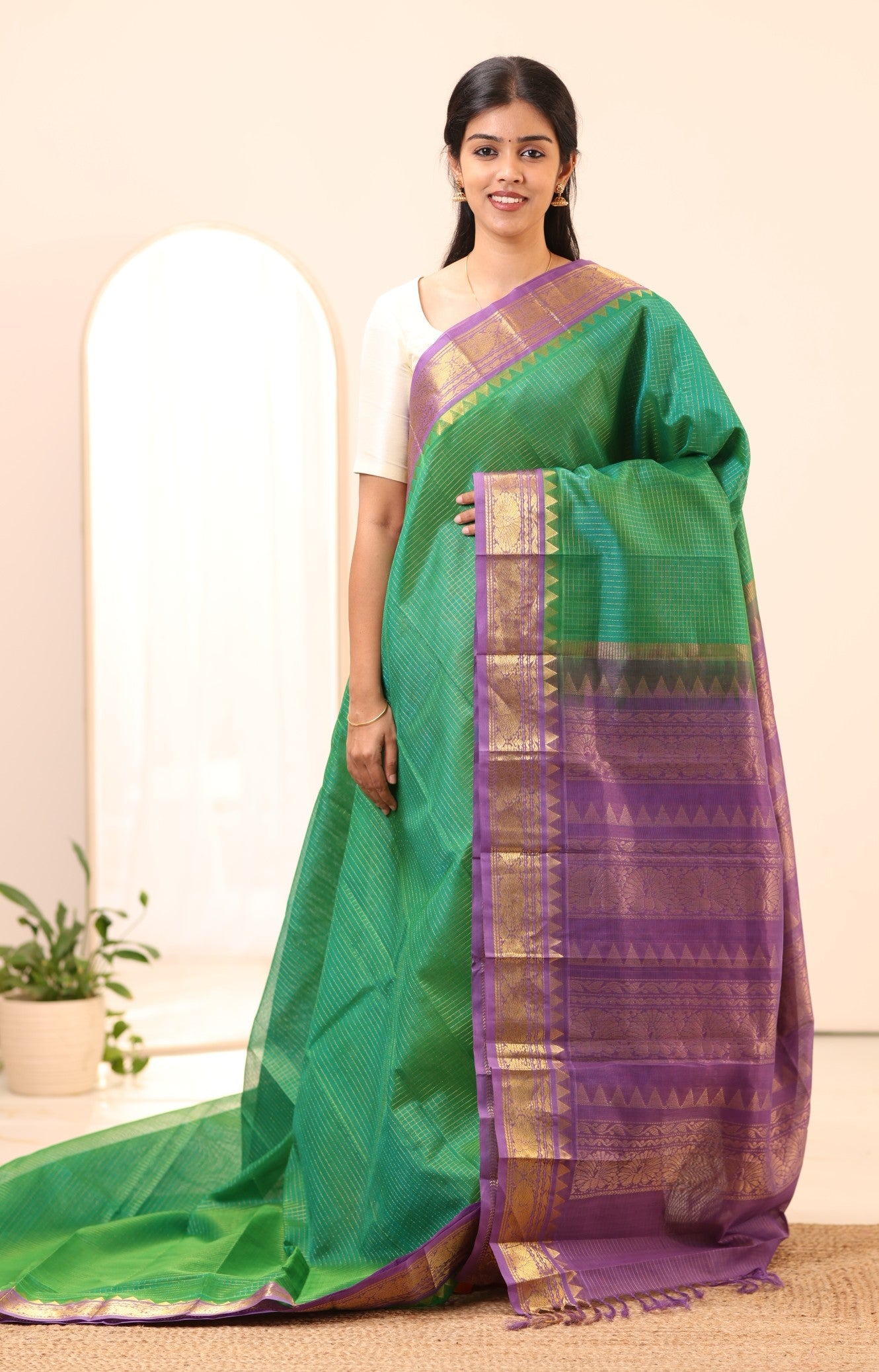 Kanchi Silk Cotton Saree A62