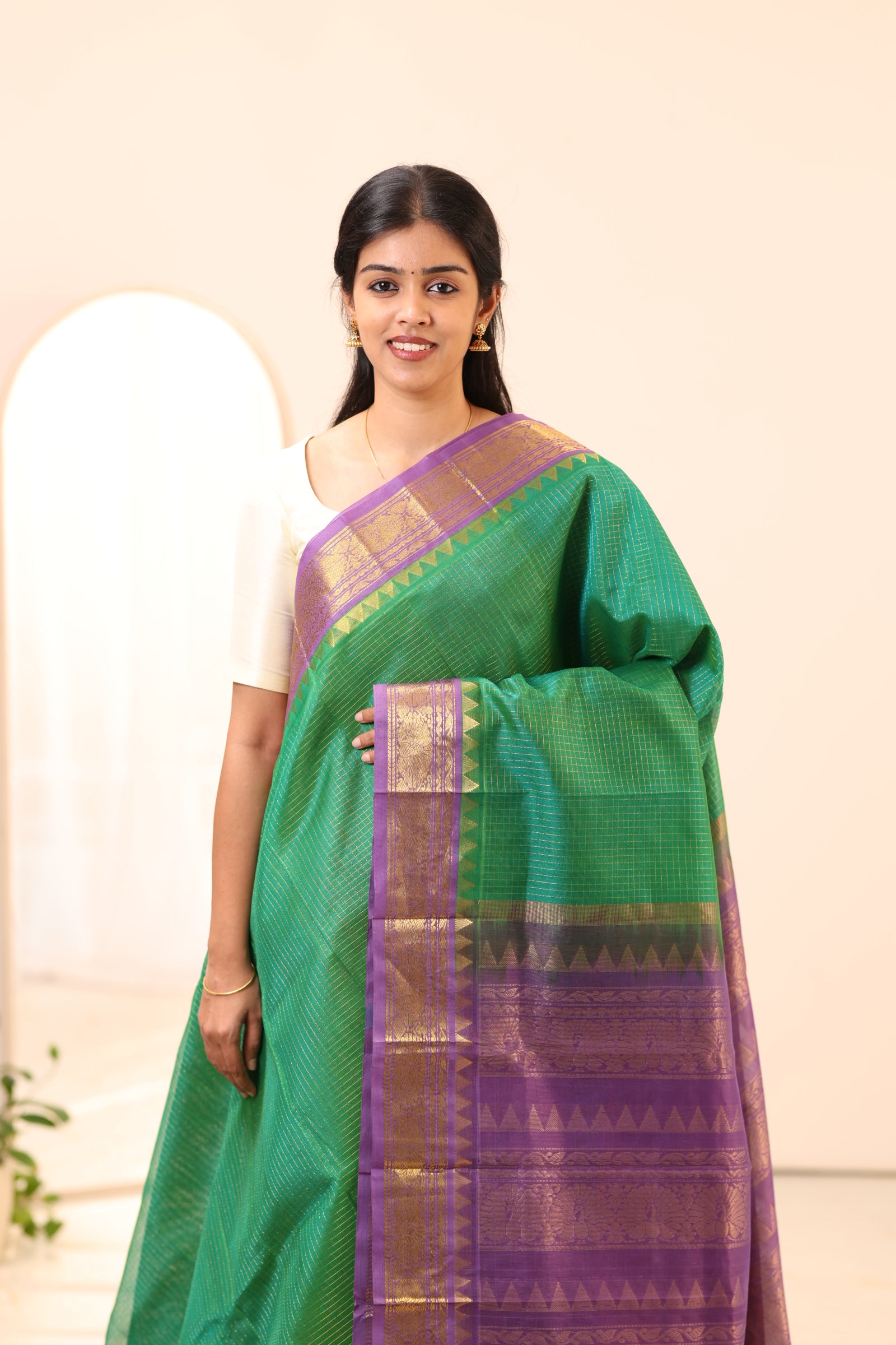 Kanchi Silk Cotton Saree A62