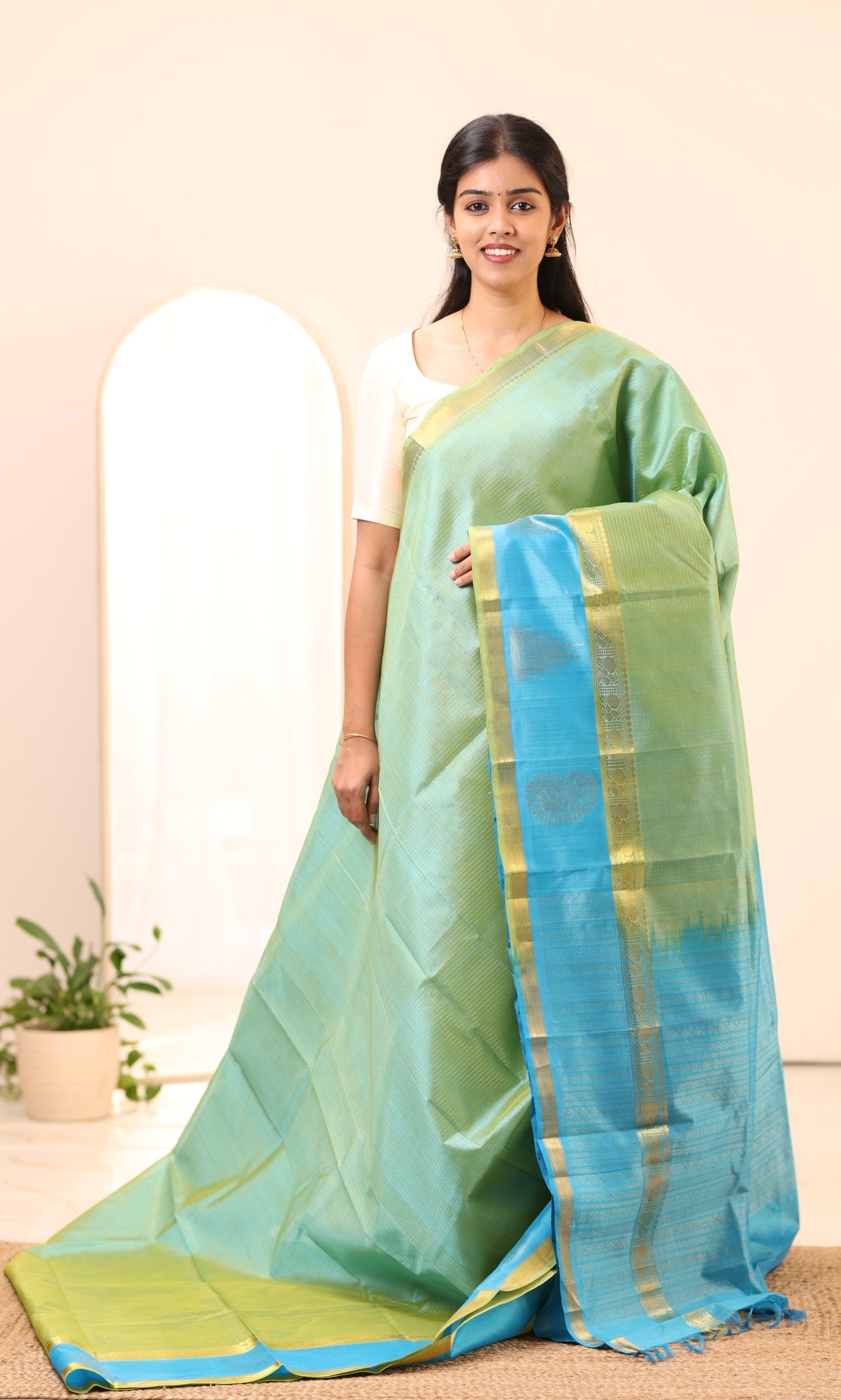Kanchi Silk Cotton Saree A64