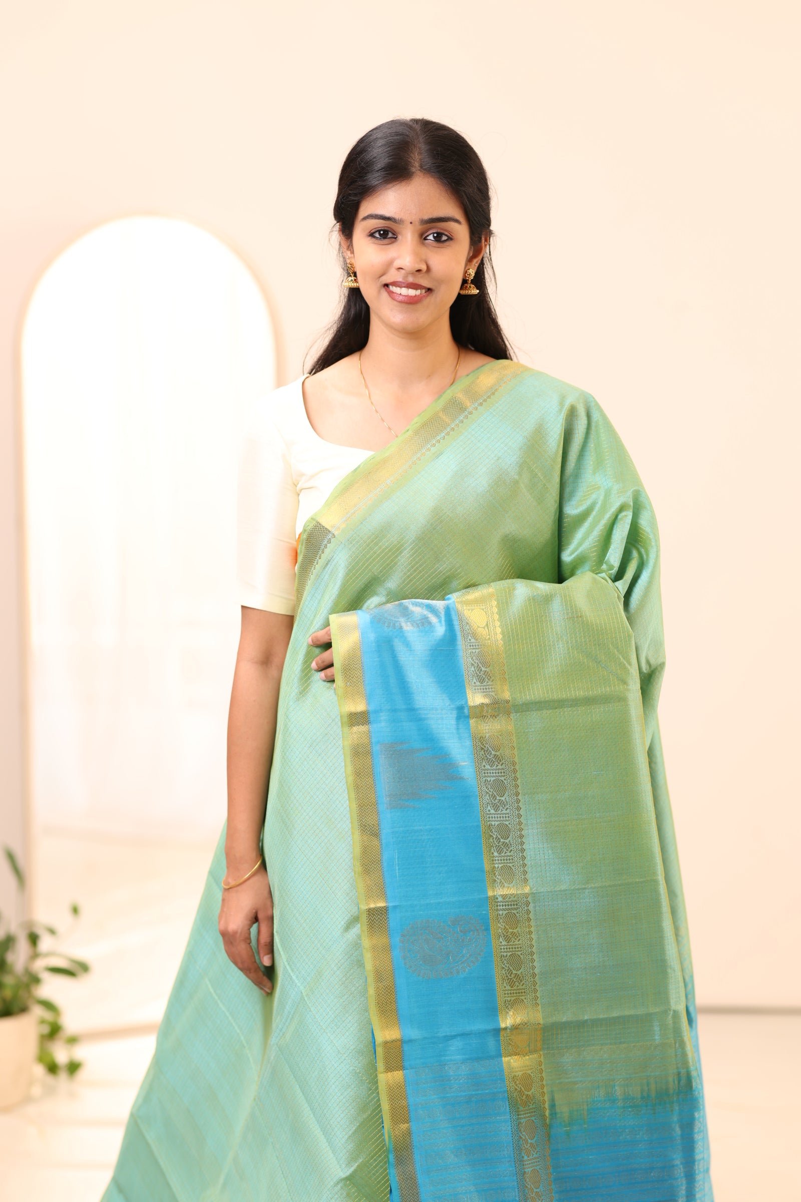 Kanchi Silk Cotton Saree A64
