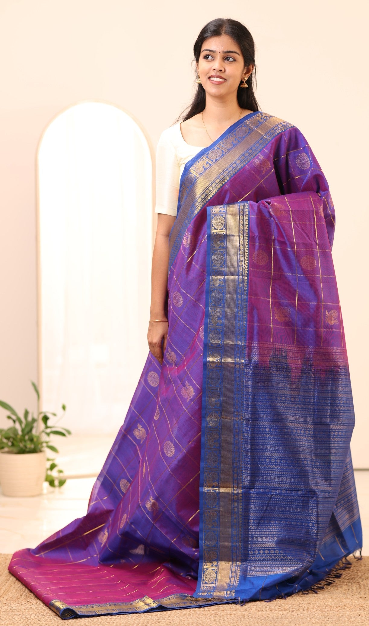 Kanchi Silk Cotton Saree A66