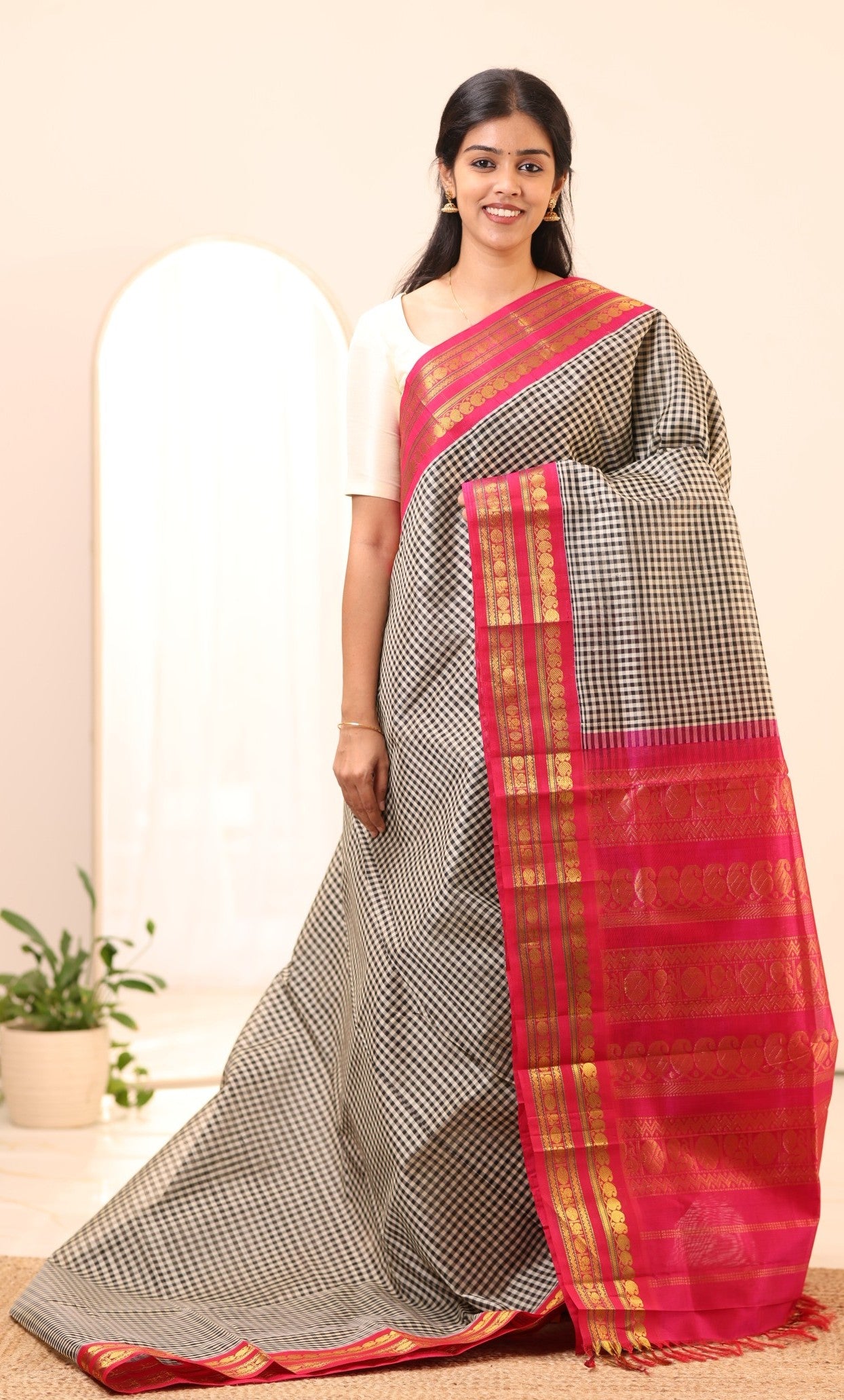 Kanchi Silk Cotton Saree A68