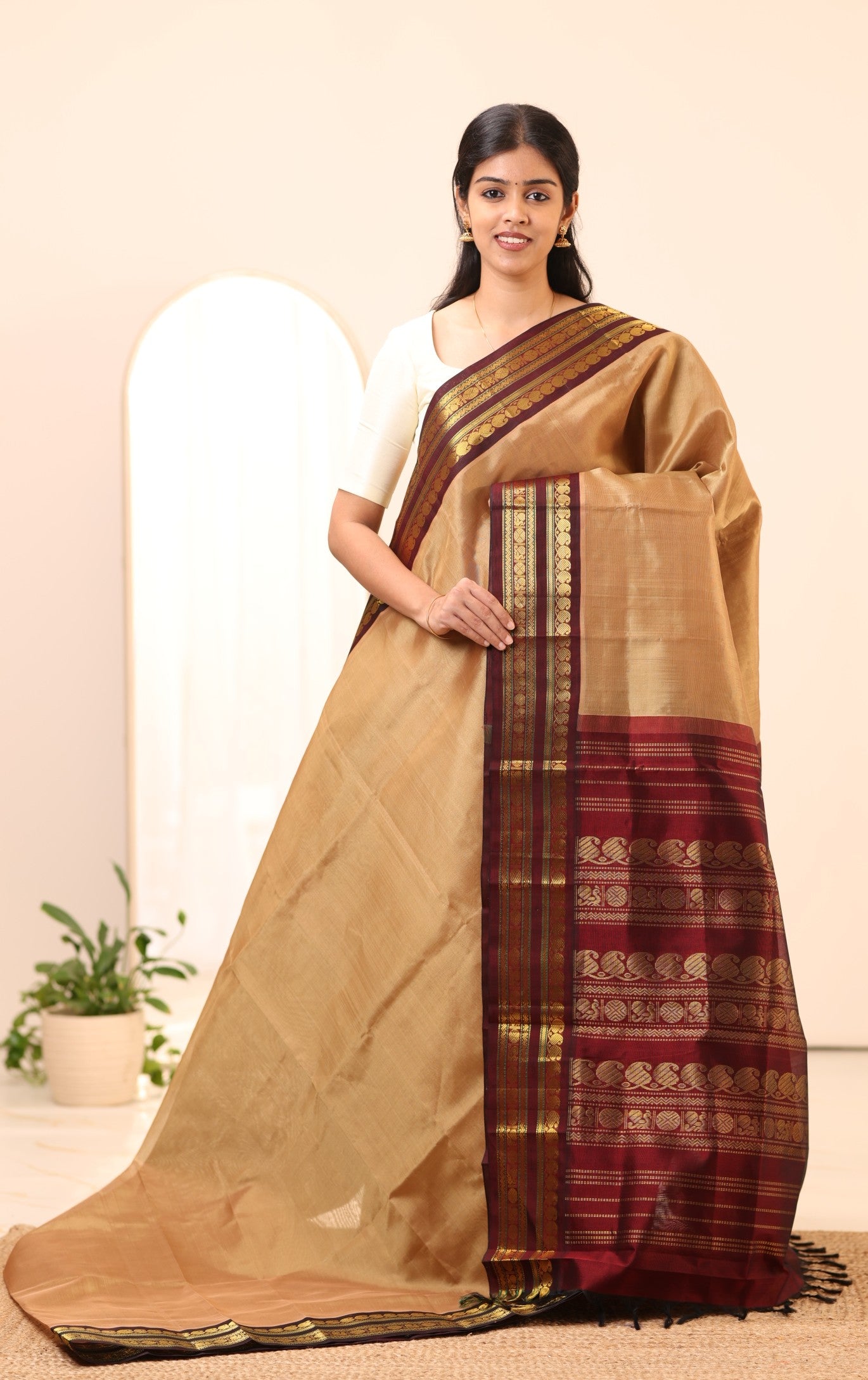Kanchi Silk Cotton Saree A84