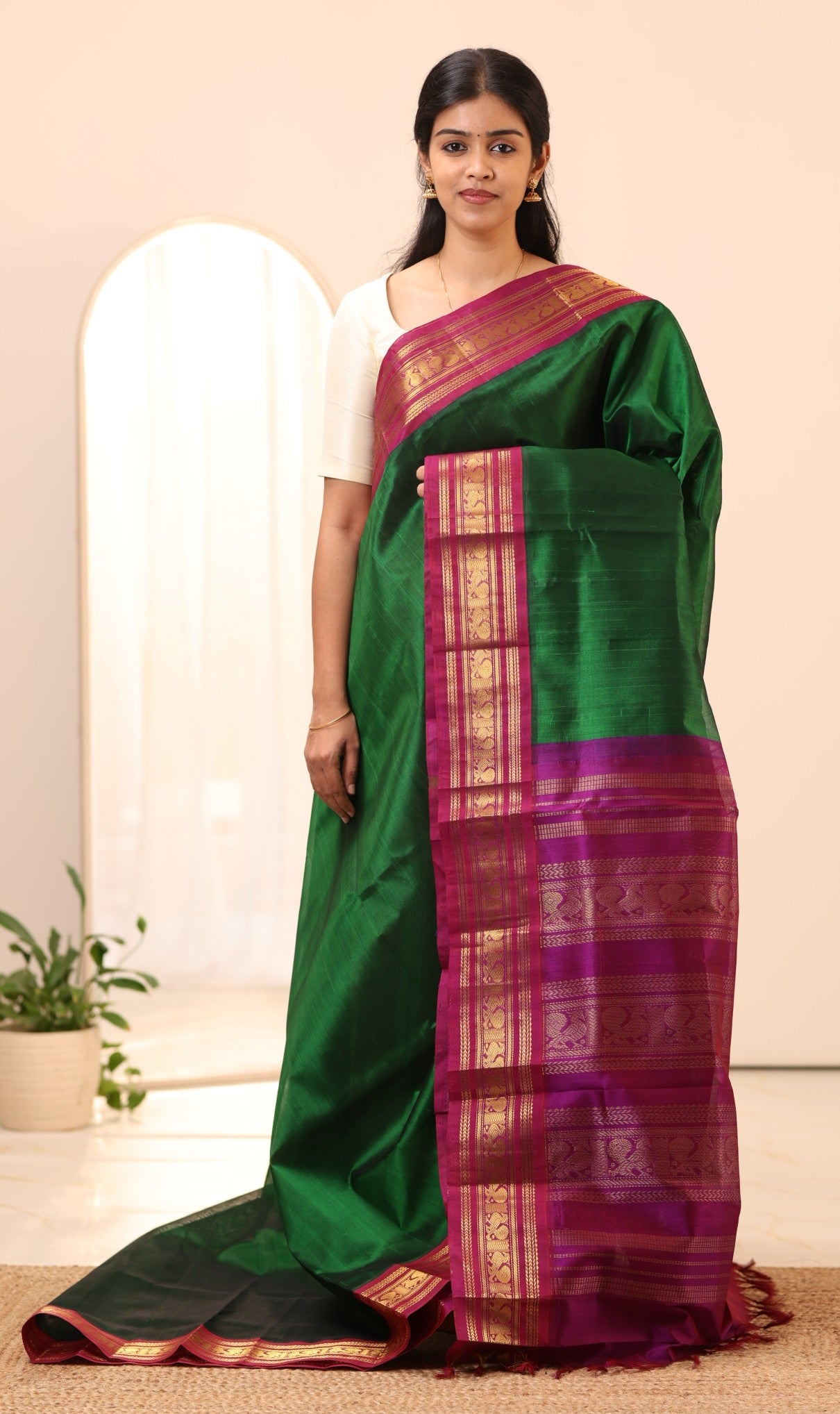Kanchi Silk Cotton Saree A86