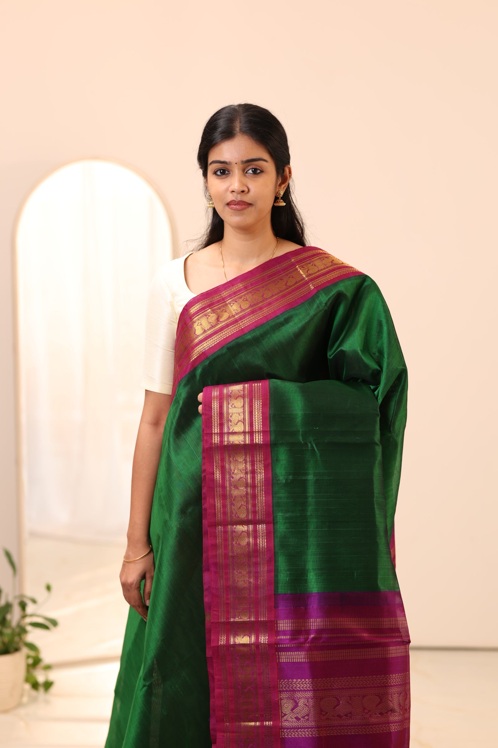Kanchi Silk Cotton Saree A86