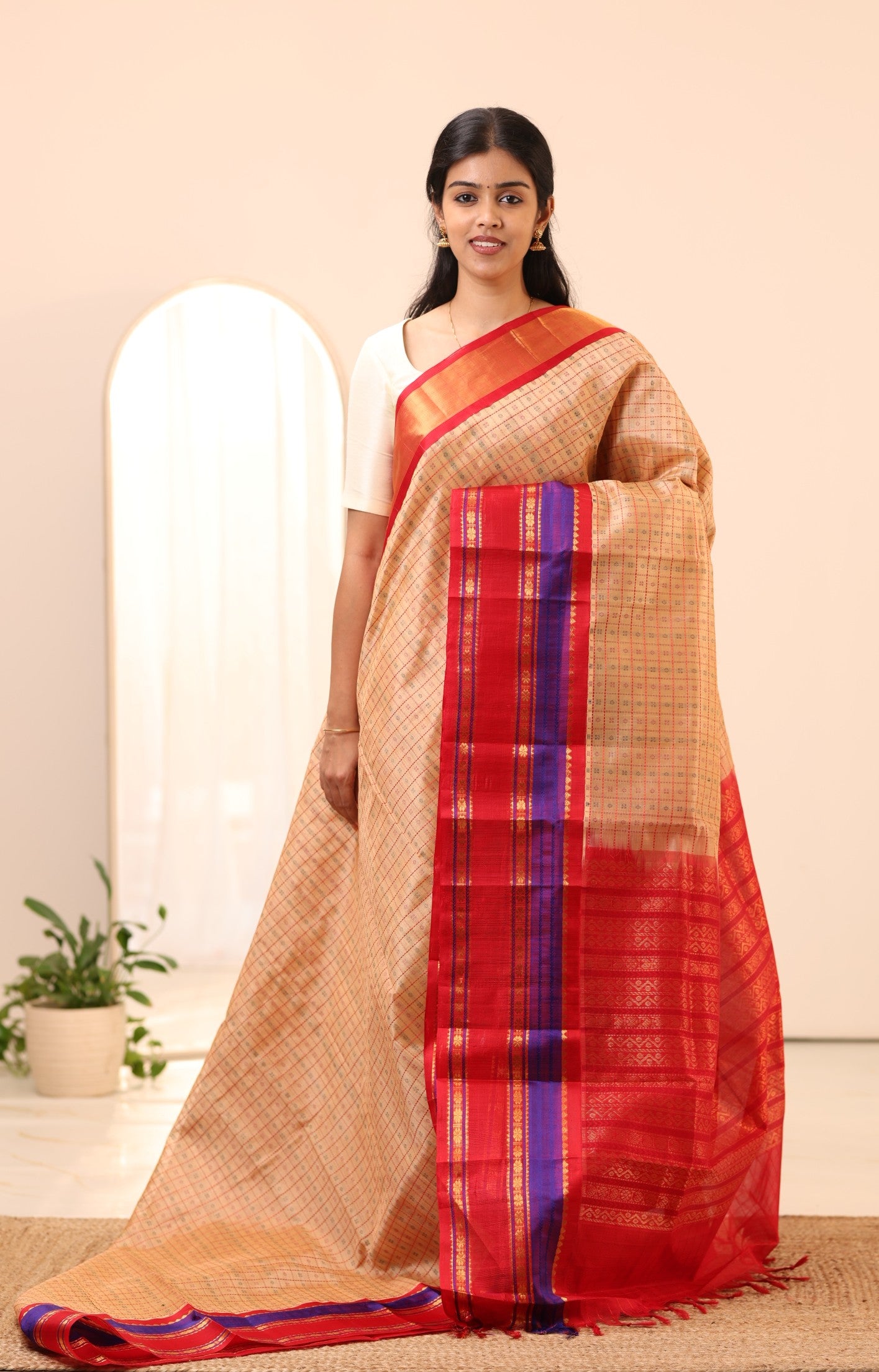 Kanchi Silk Cotton Saree A92