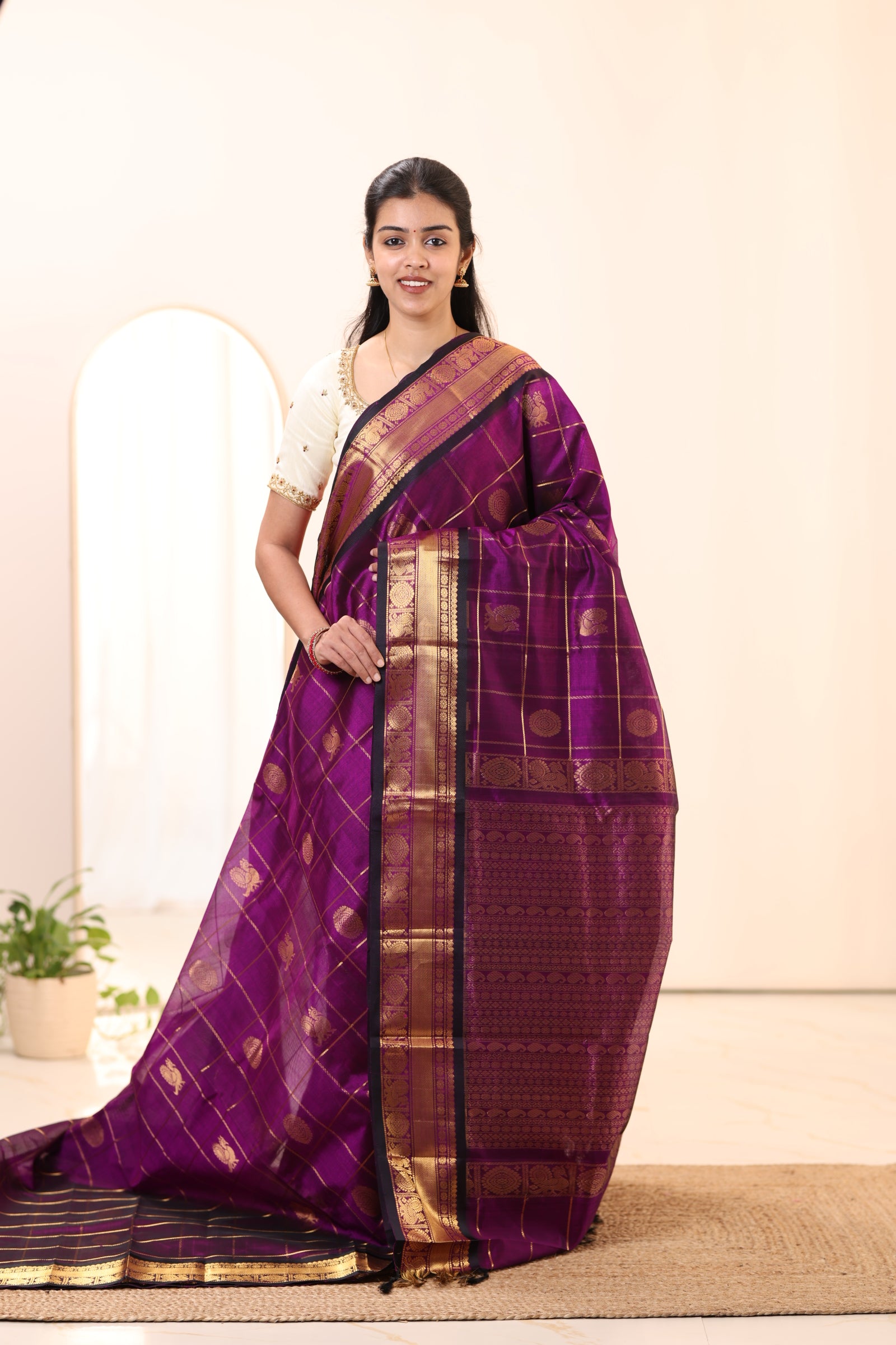Kanchi Silk Cotton Saree A96