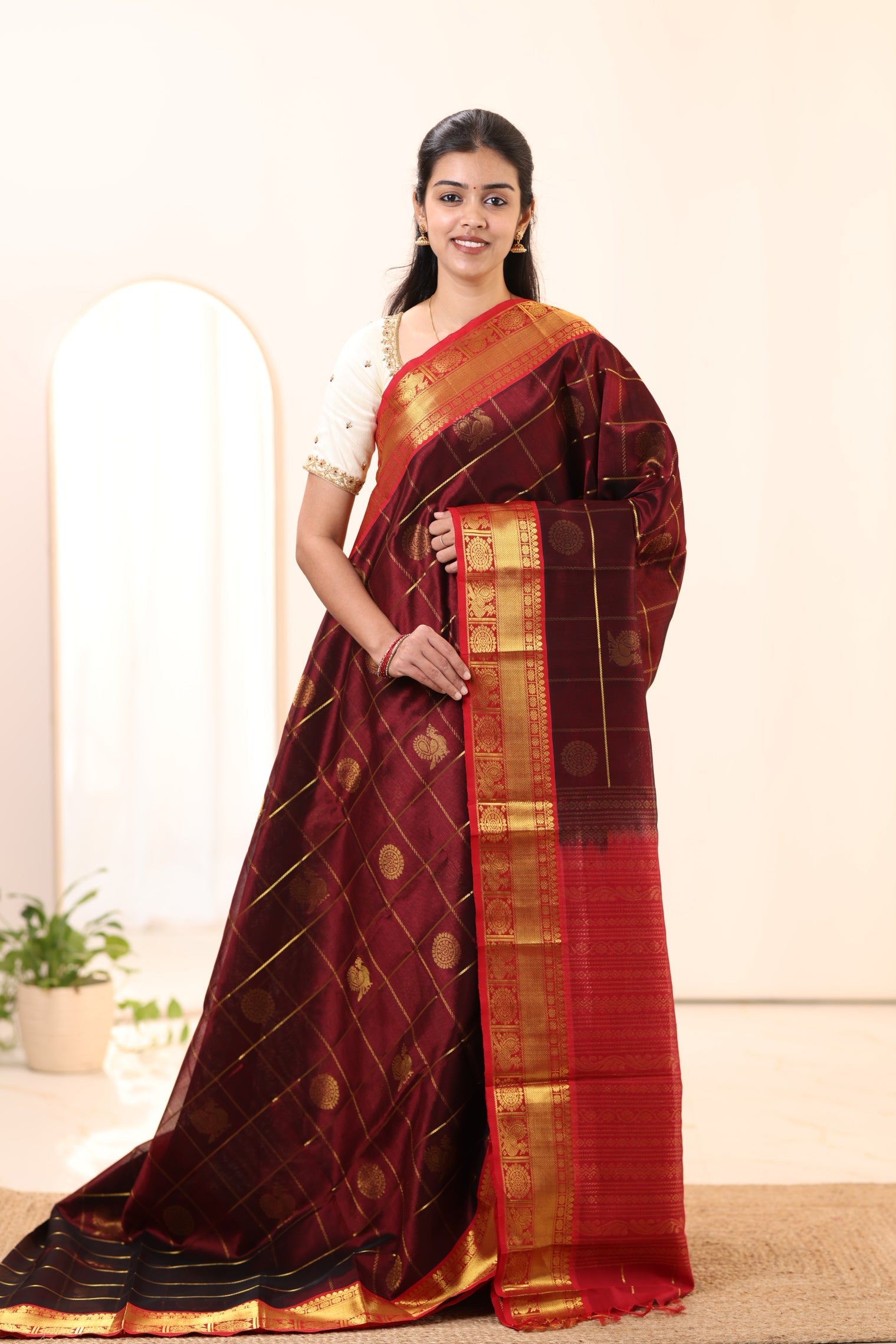 Kanchi Silk Cotton Saree A102