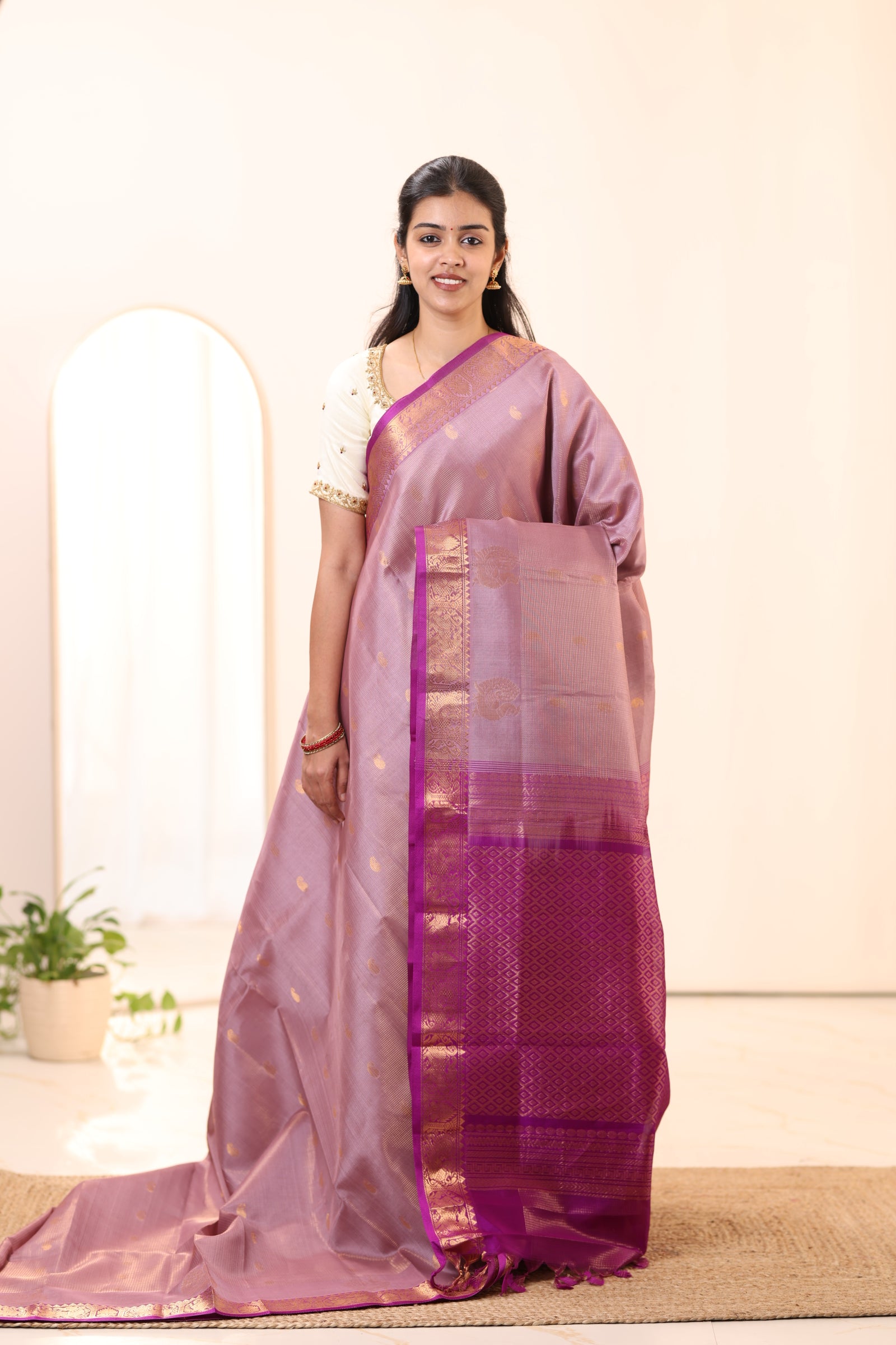 Kanchi Silk Cotton Saree A100