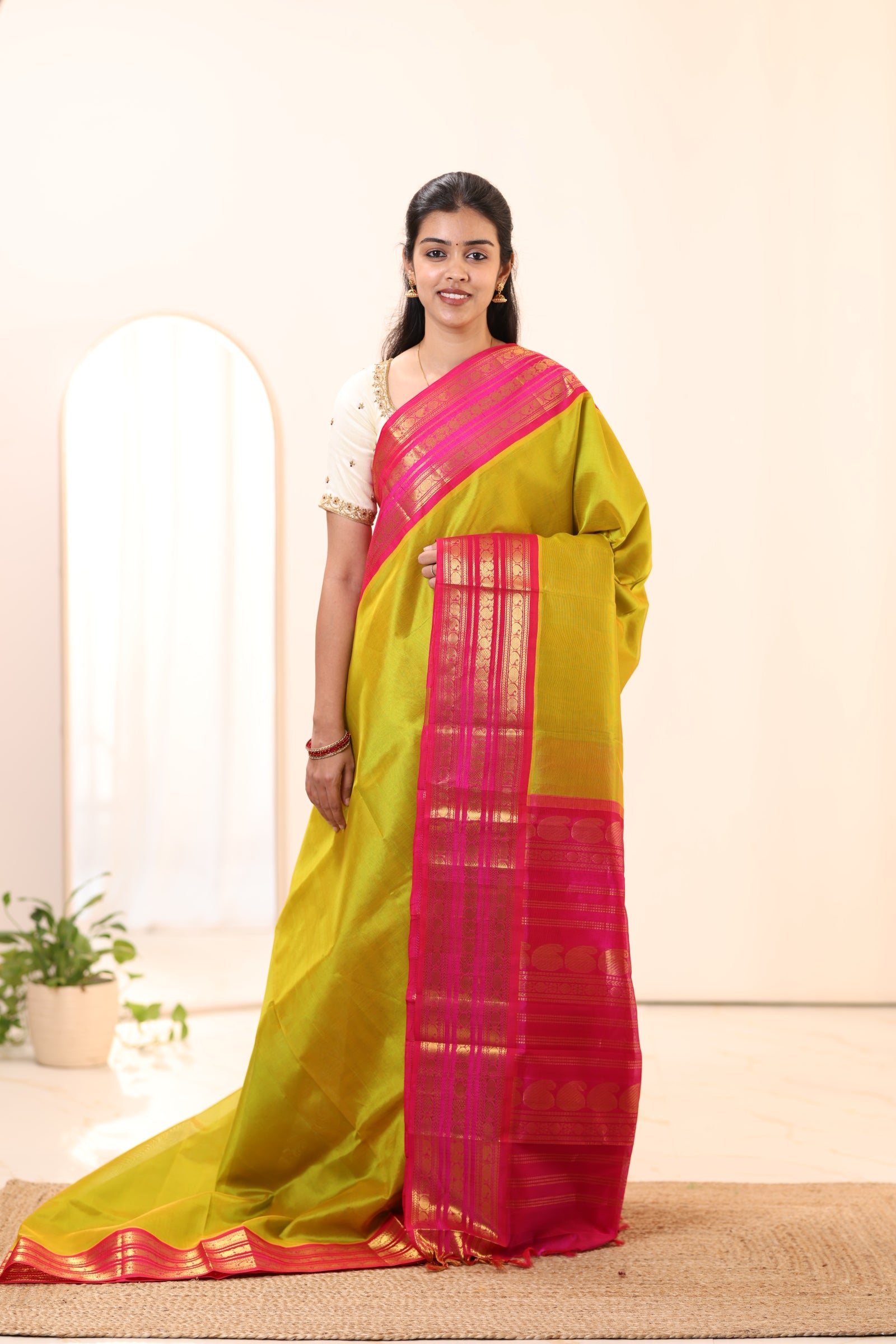 Kanchi Silk Cotton Saree A114