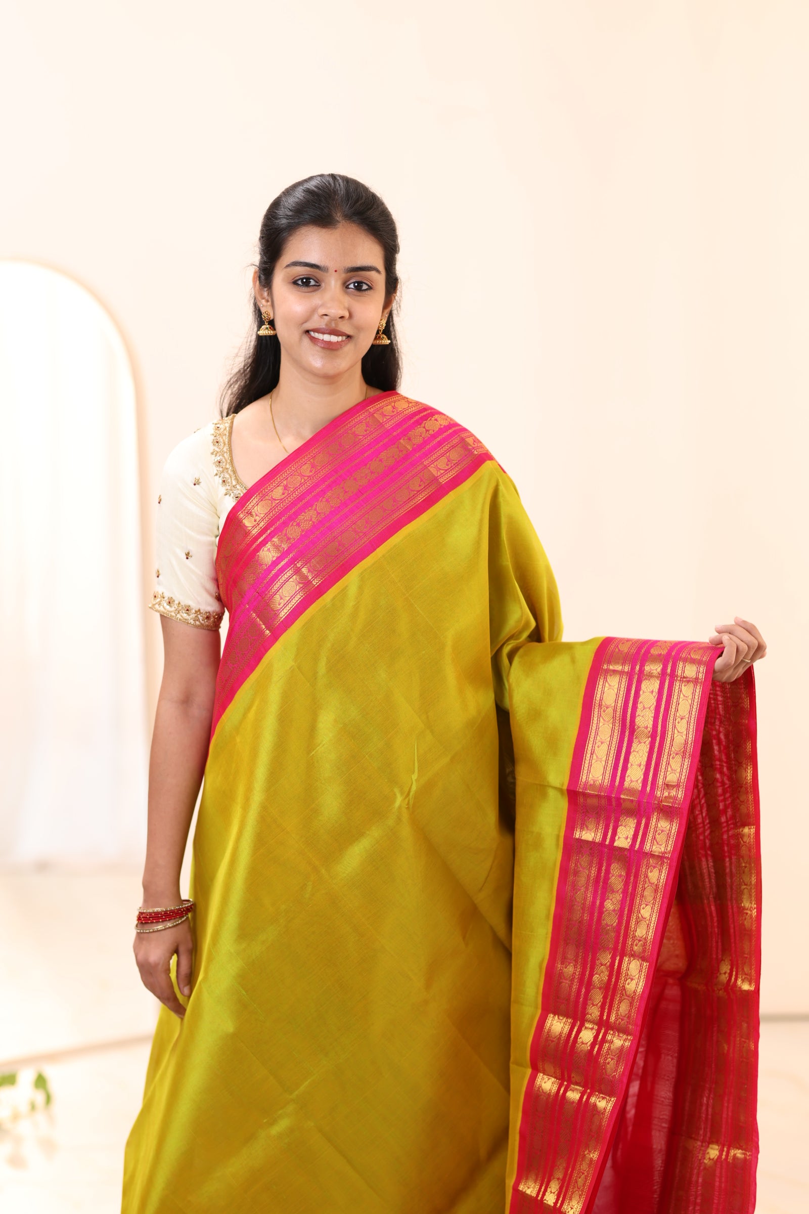 Kanchi Silk Cotton Saree A114