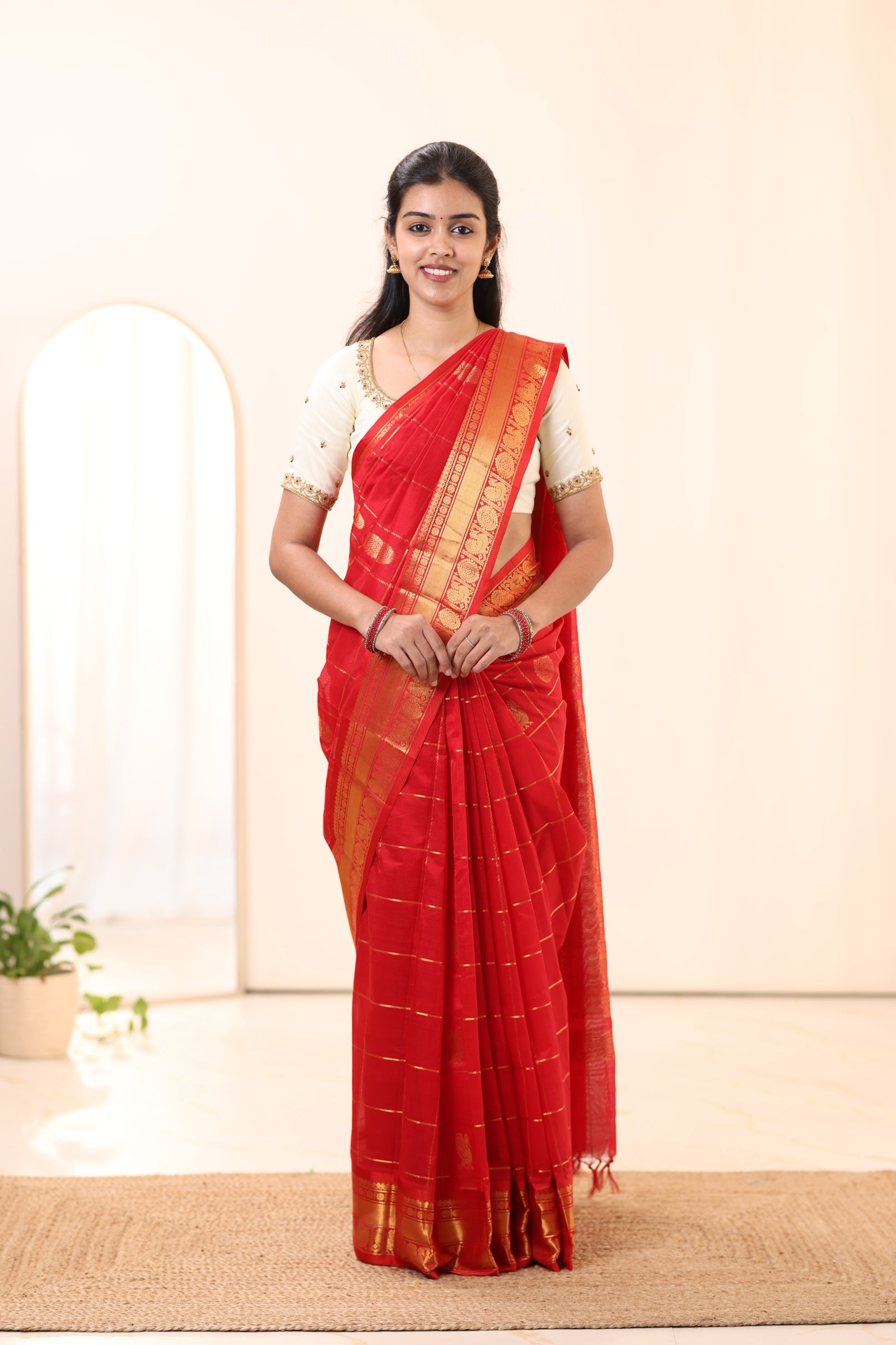 Kanchi Silk Cotton Saree A119