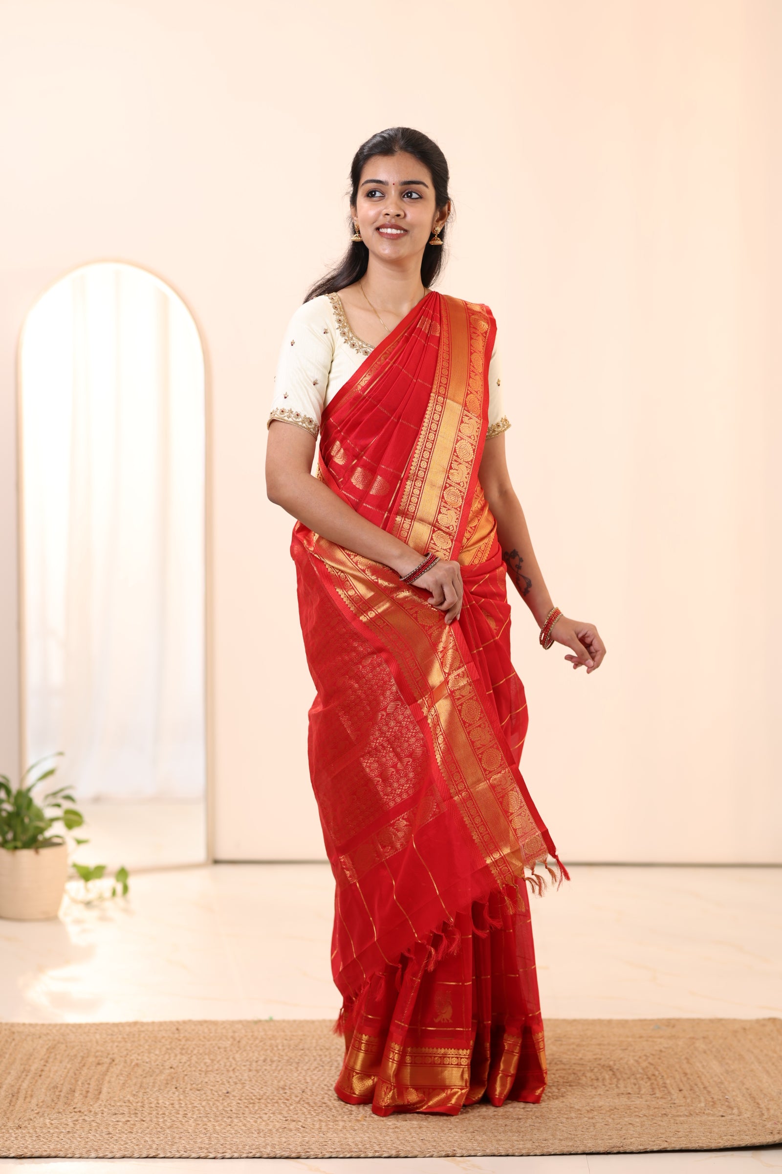 Kanchi Silk Cotton Saree A119
