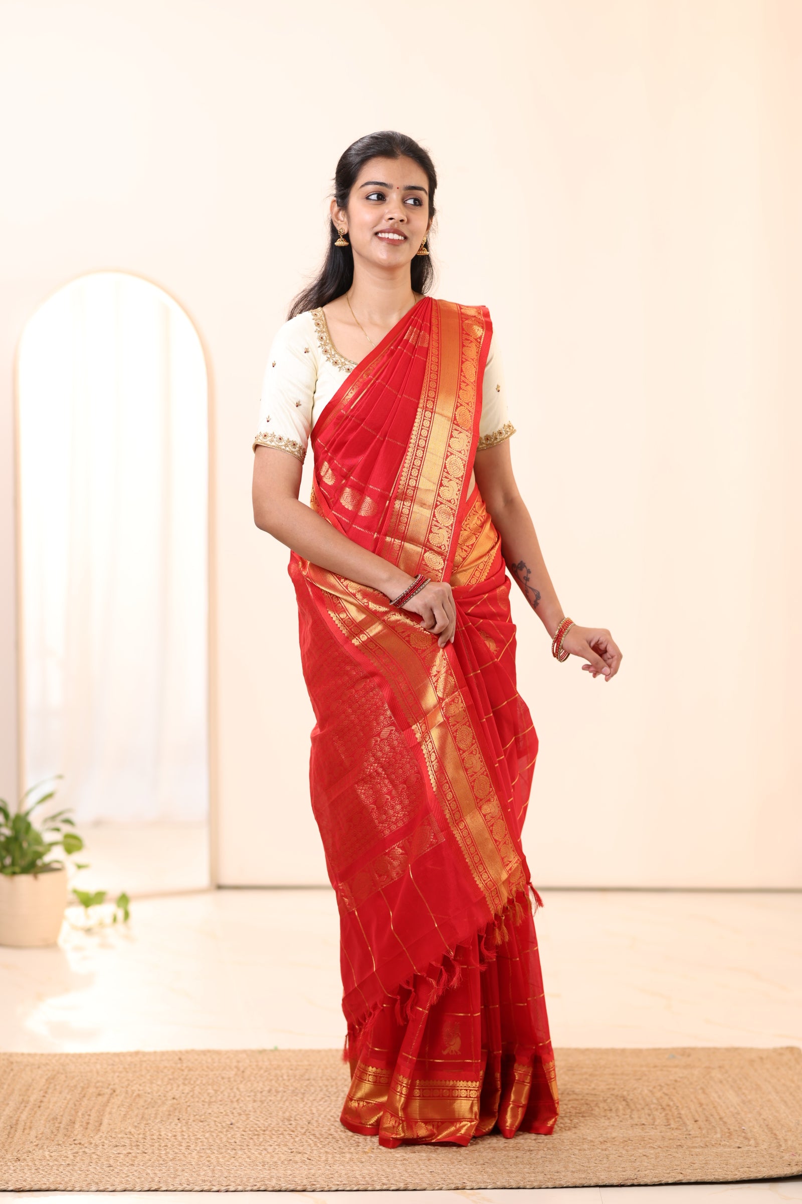 Kanchi Silk Cotton Saree A119