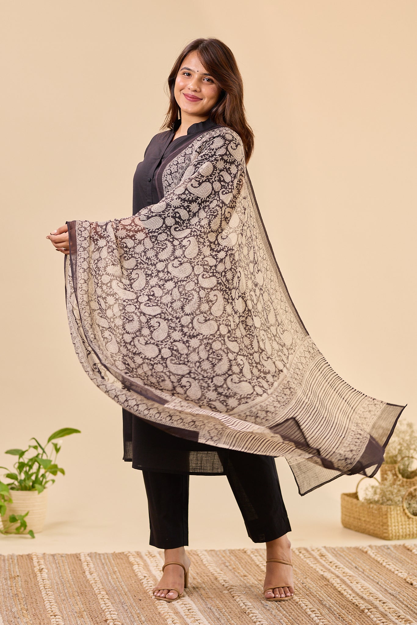 Black Kota Dupatta