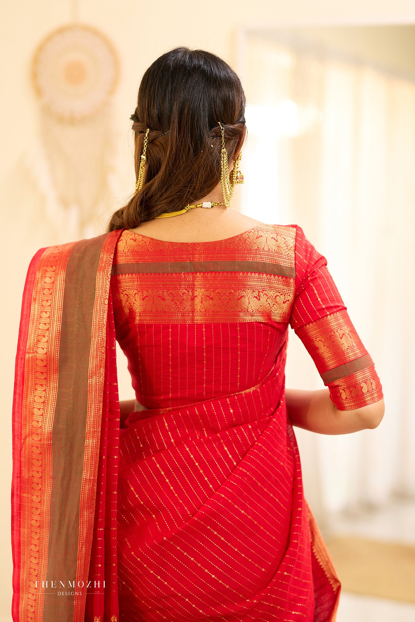 Chettinad Red Blouse