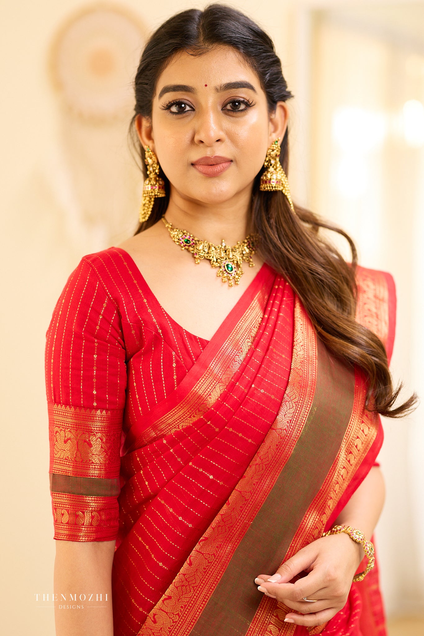 Chettinad Red Blouse