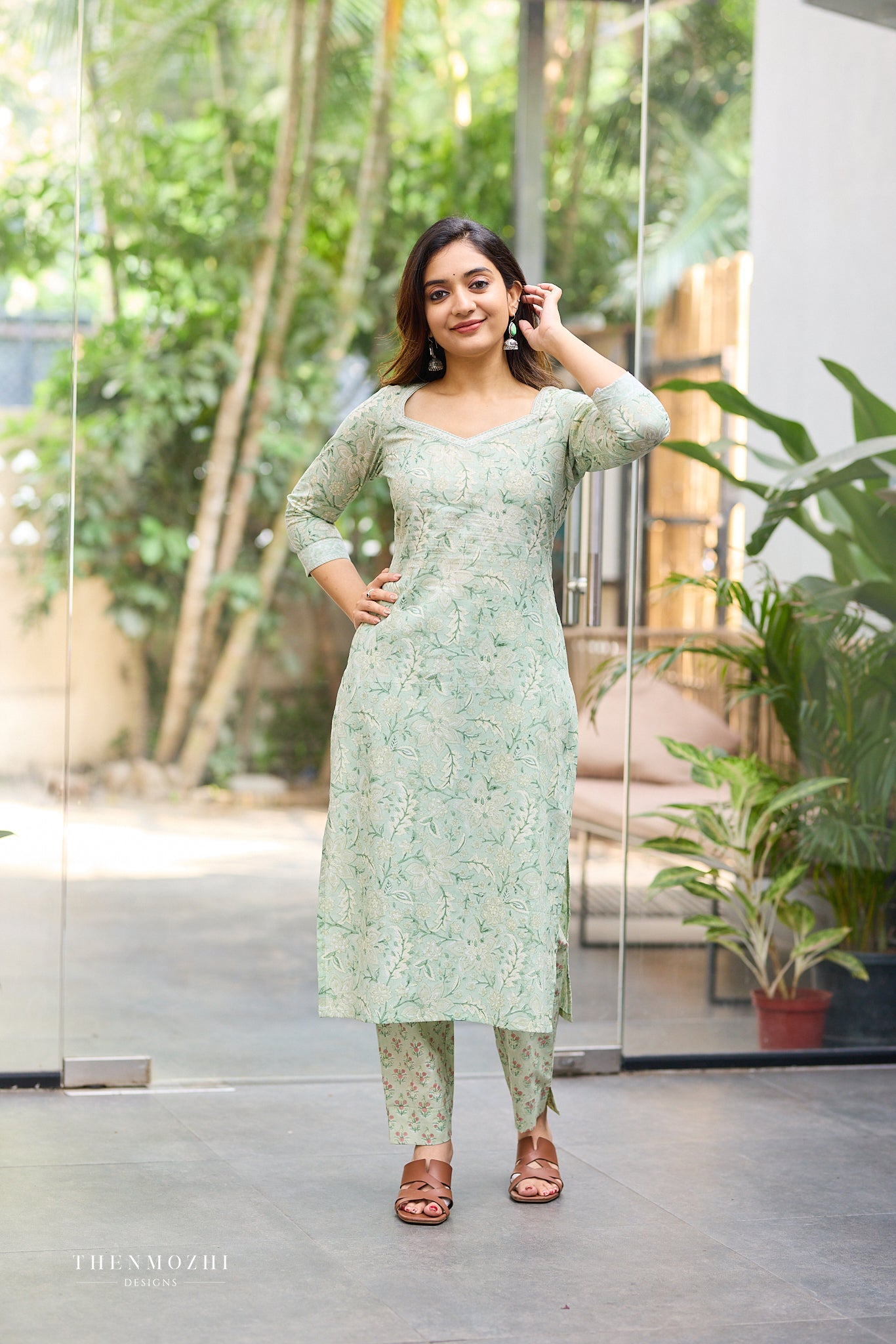 Pastel Sage Green cord set