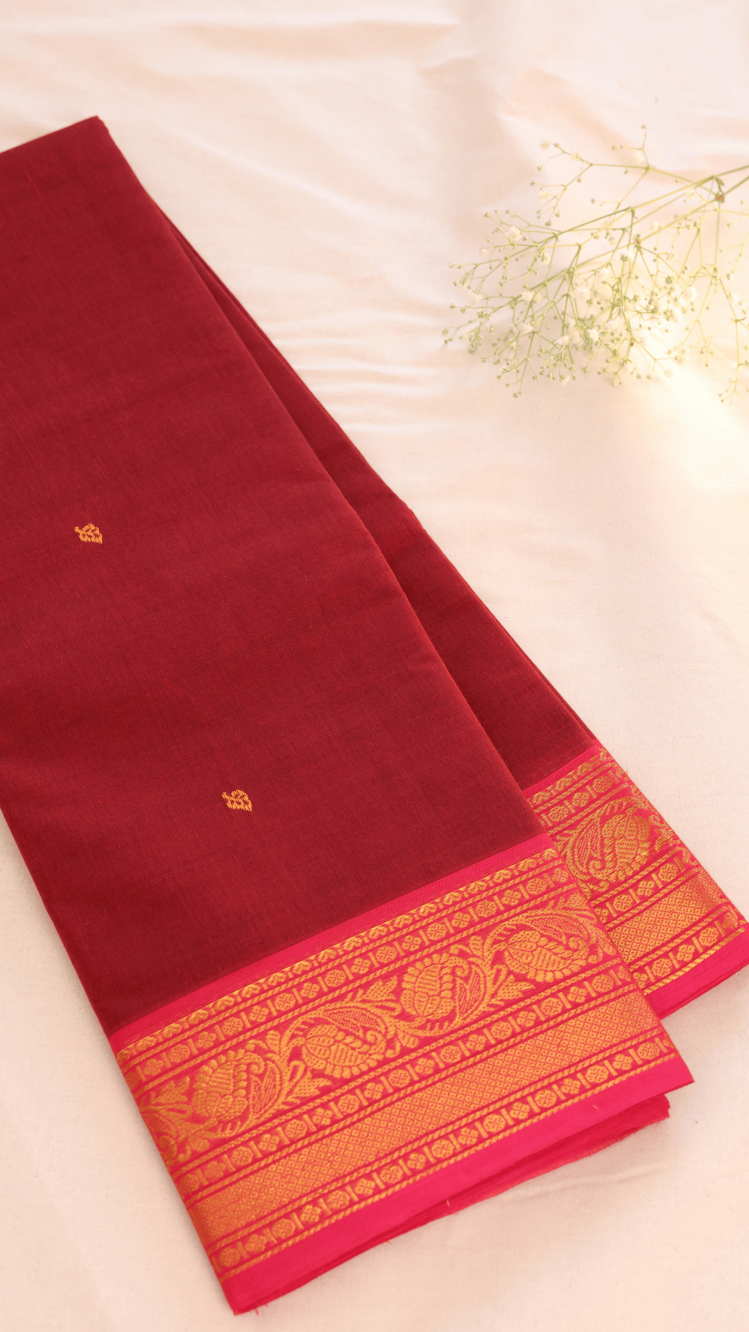 Butta Chettinad Cotton Saree CW191