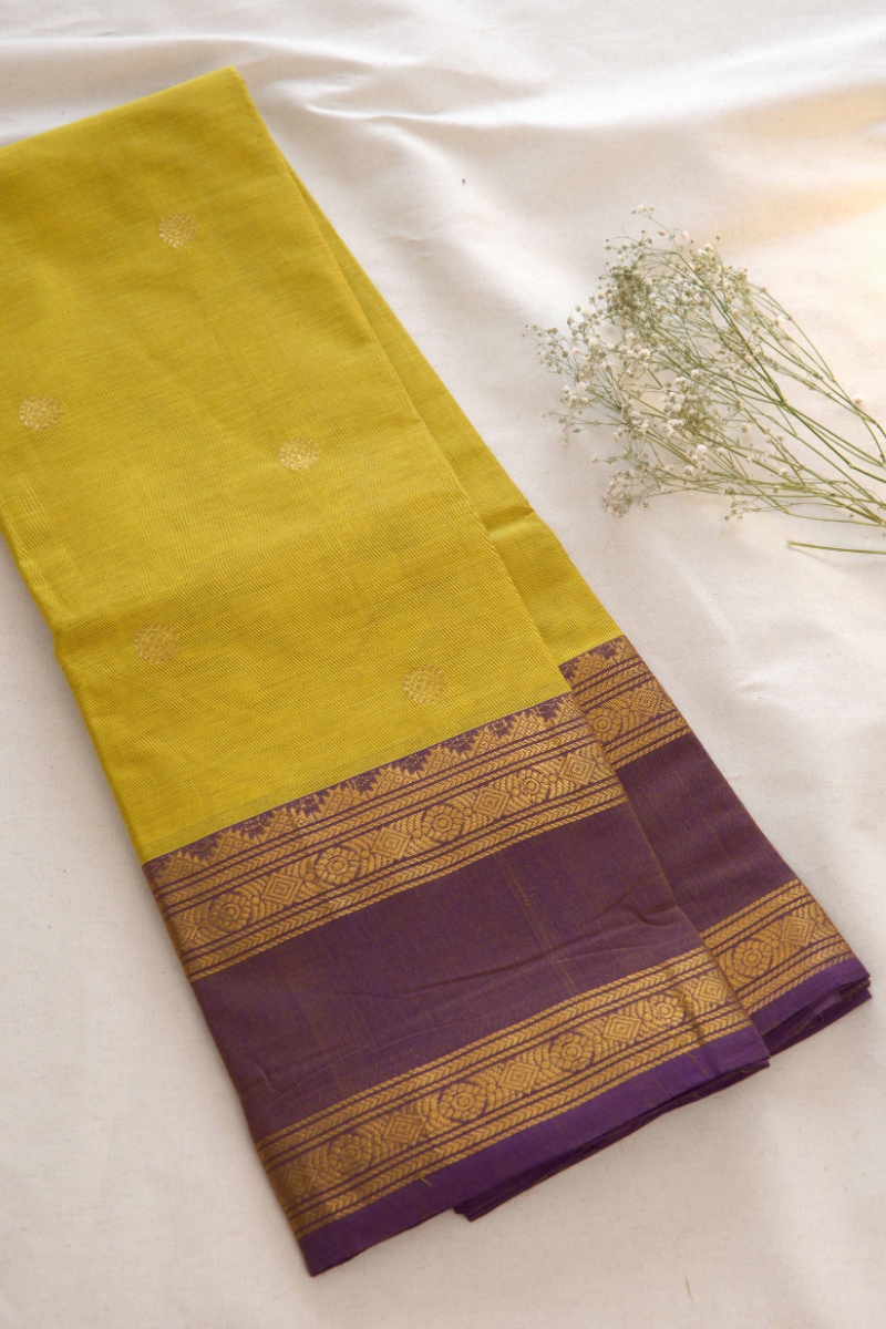 Butta Chettinad Cotton Saree CW481
