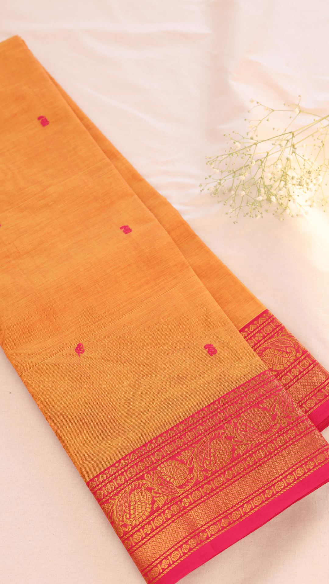 Butta Chettinad Cotton Saree CW188