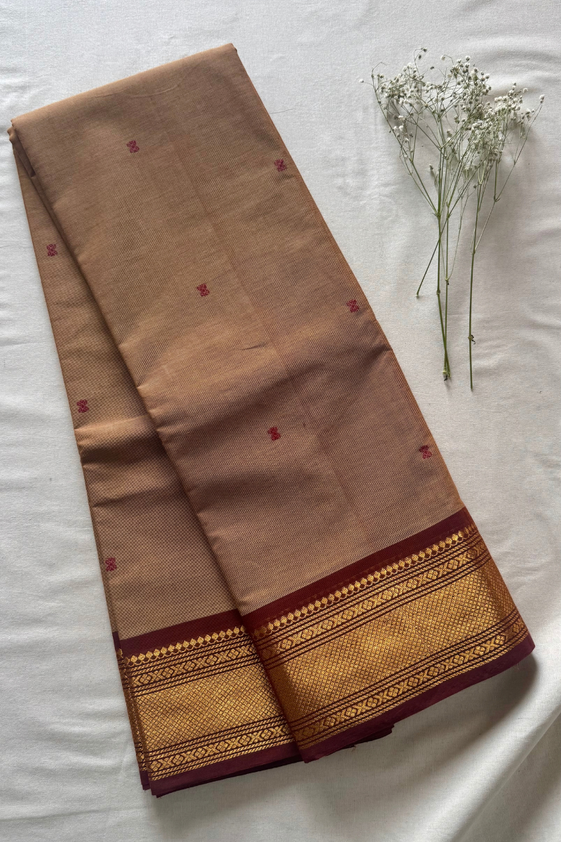 Butta Chettinad Cotton Saree CW265