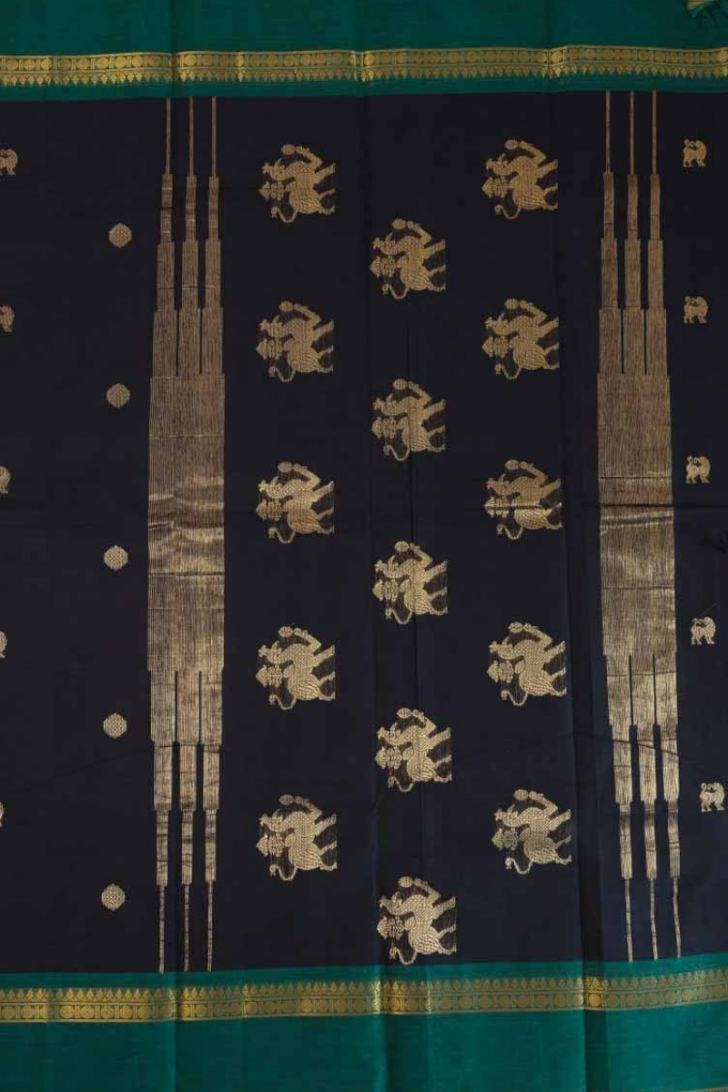 Butta Chettinad Cotton Saree CW482